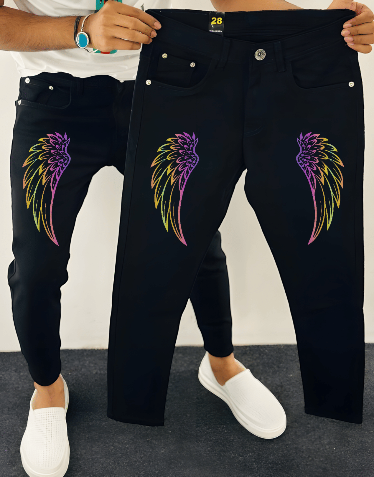 B. A. FASHION Slim Fit Clean Look Men's Jeans - Black ( Pack of 1 )     			B. A. FASHION Slim Fit Clean Look Men's Jeans - Black ( Pack of 1 )