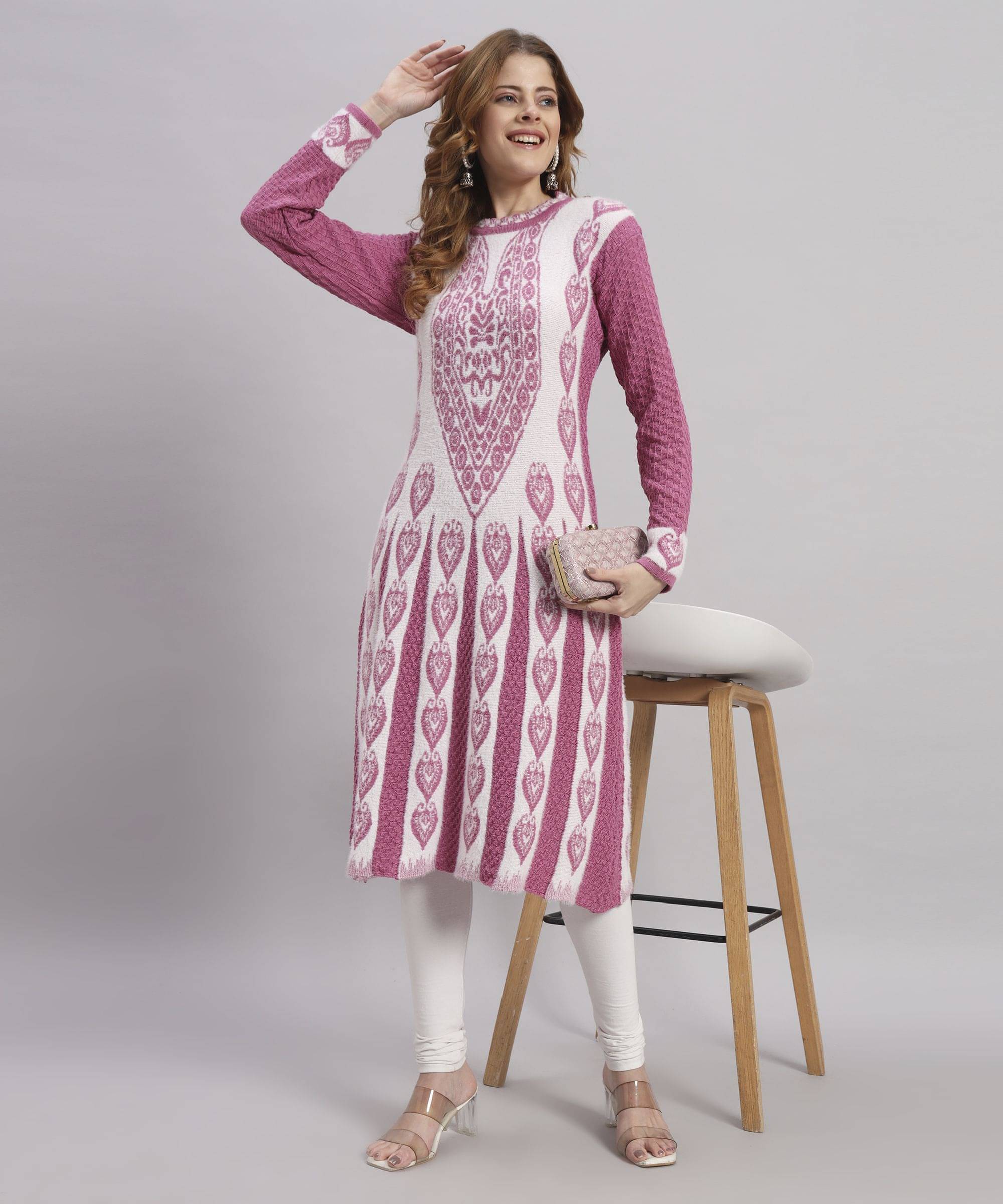 BLUSHH COLLECTION Women Woollen Printed A-line Kurti ( Multicolor1 ) BLUSHH COLLECTION Women Woollen Printed A-line Kurti ( Multicolor1 )
