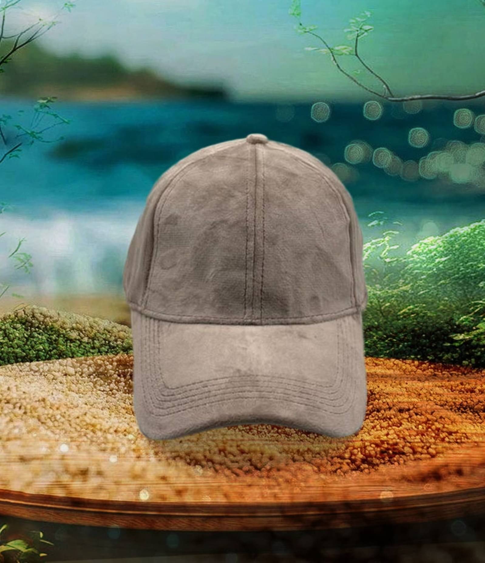 Babji Pack of 1 Suede Men's Cap ( Beige )     			Babji Pack of 1 Suede Men's Cap ( Beige )