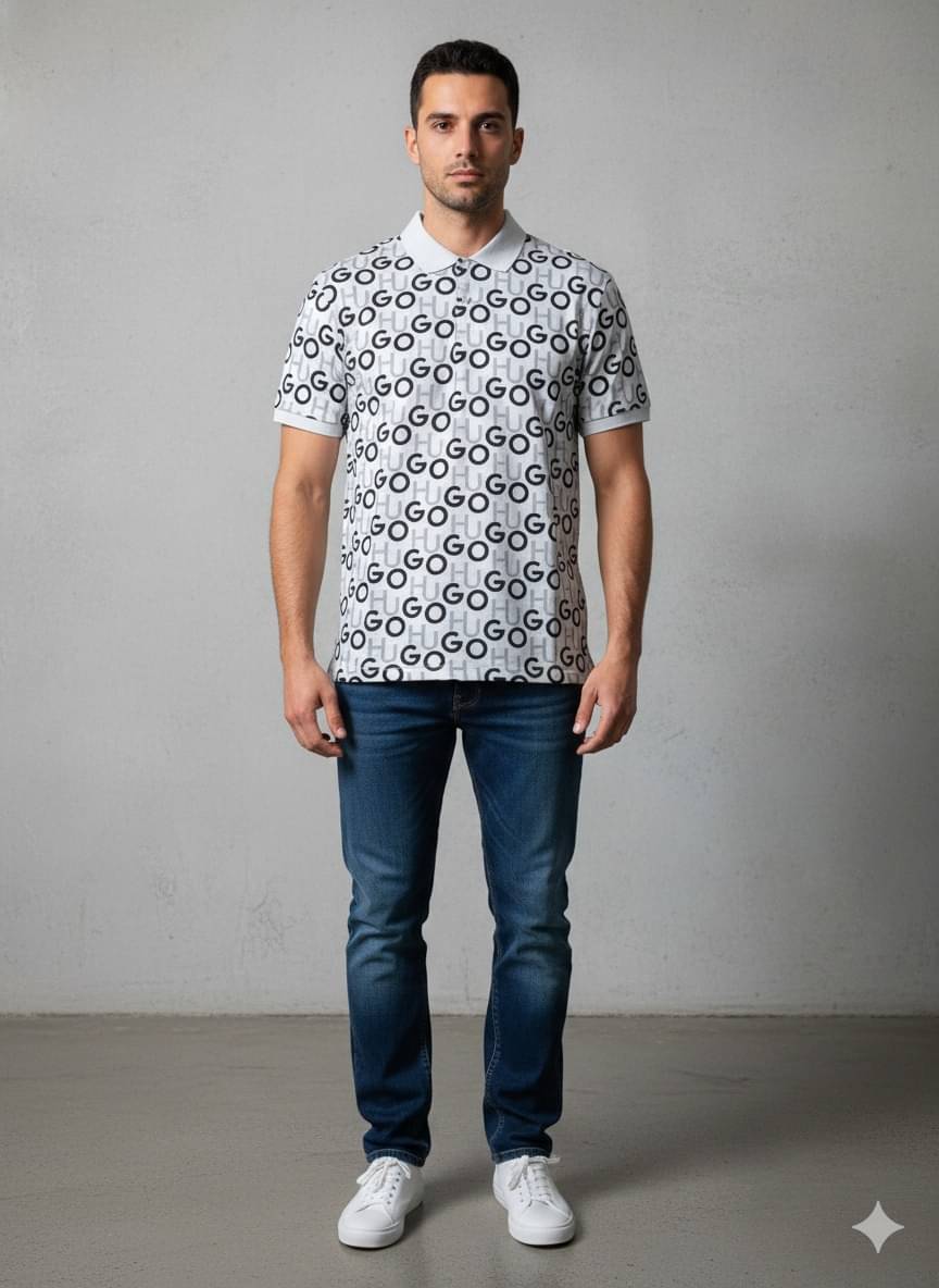 Boss Men Polyester Relaxed Fit Printed T-Shirt ( White )     			Boss Men Polyester Relaxed Fit Printed T-Shirt ( White )