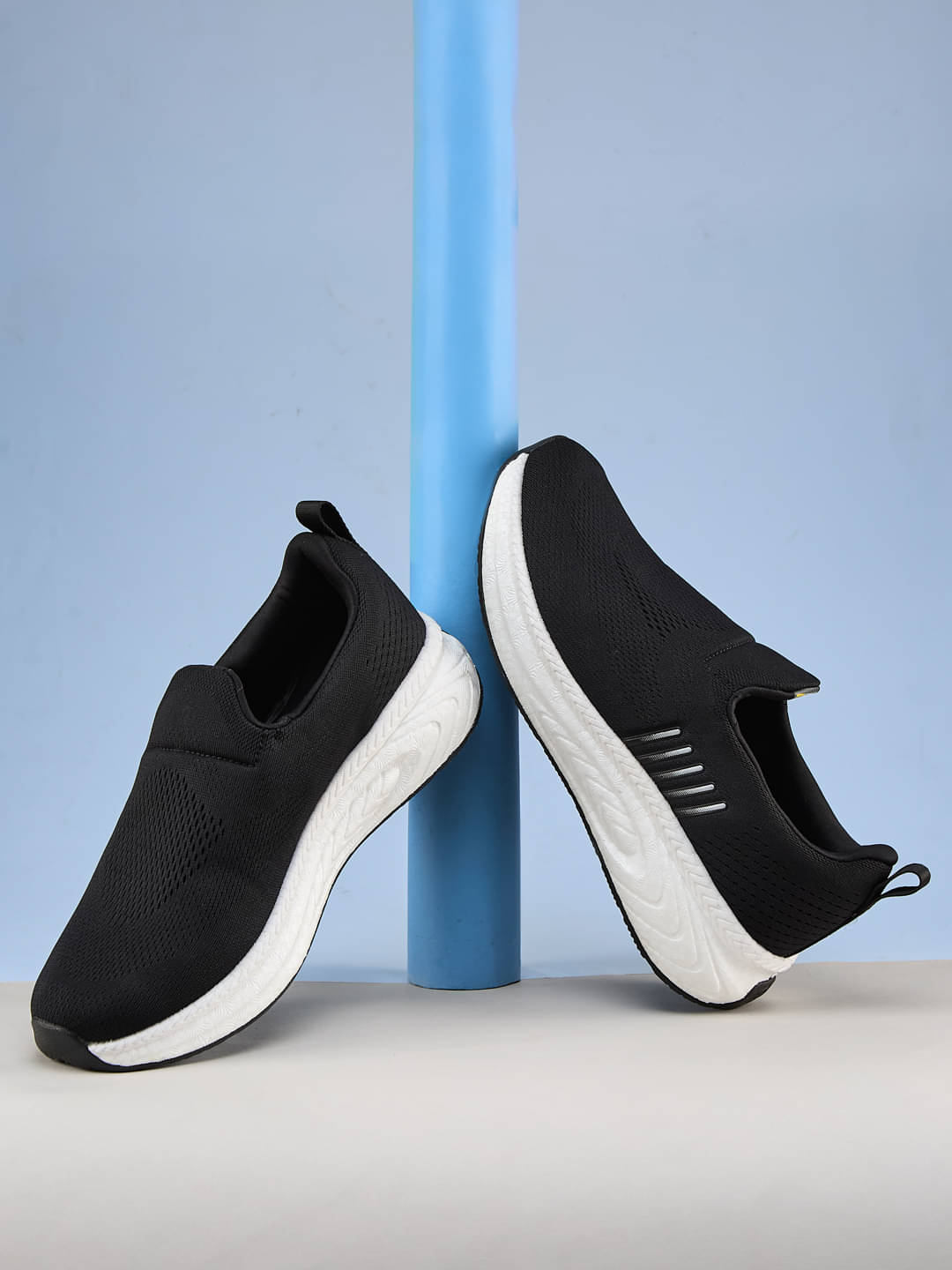     			Campus BALLER Black Men's Sports Running Shoes