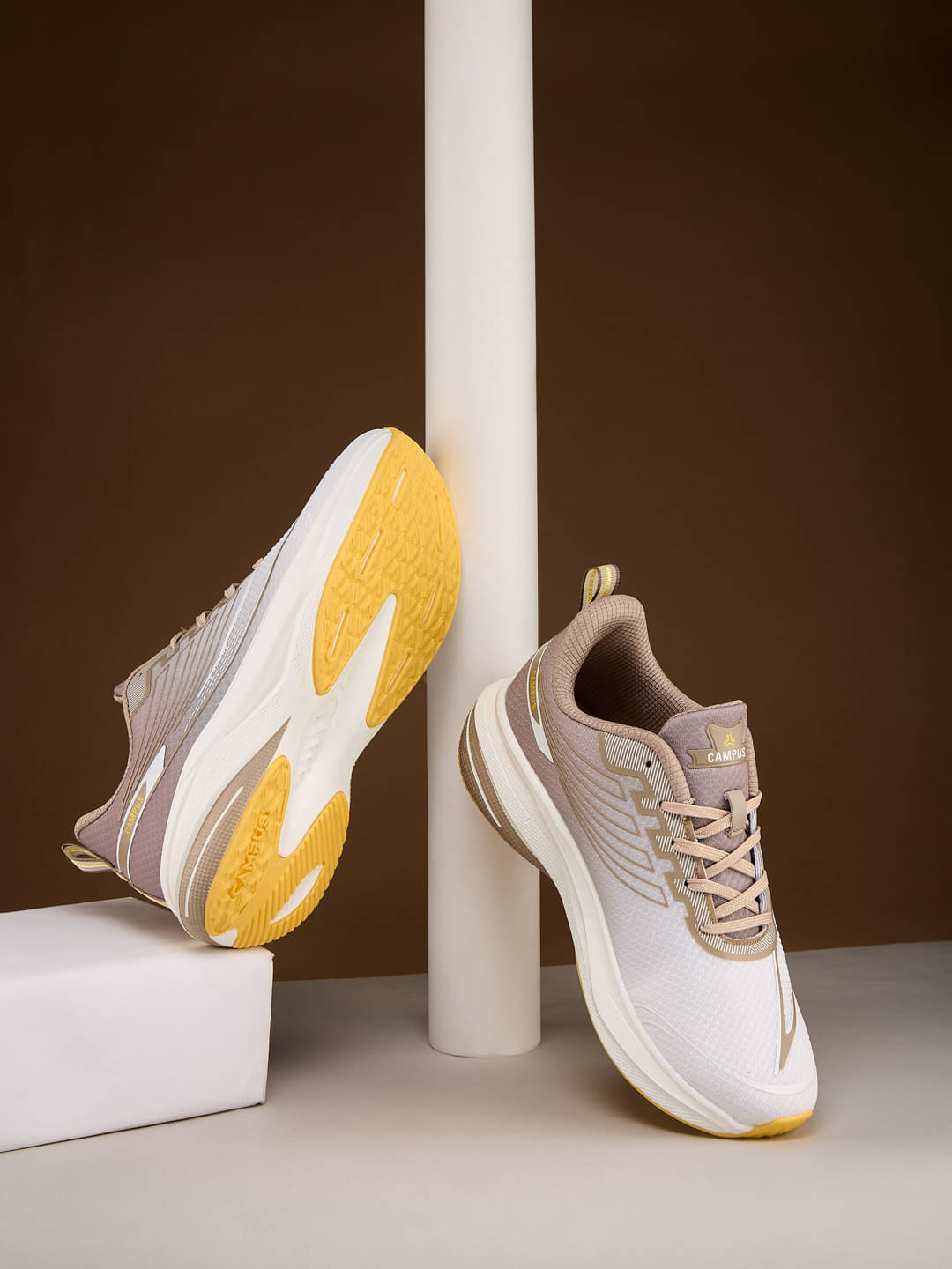 Campus DRIVO Off White Men's Sports Running Shoes Campus DRIVO Off White Men's Sports Running Shoes