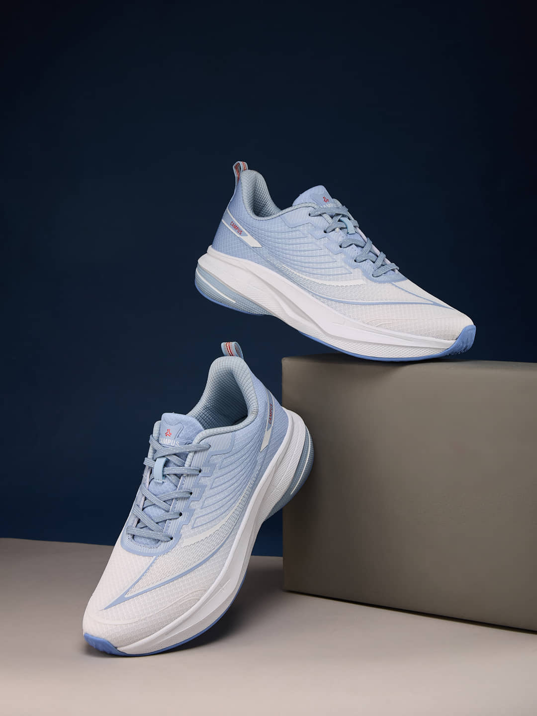 Campus DRIVO White Men's Sports Running Shoes - Sports Shoes | Buy online on ZillyBuy