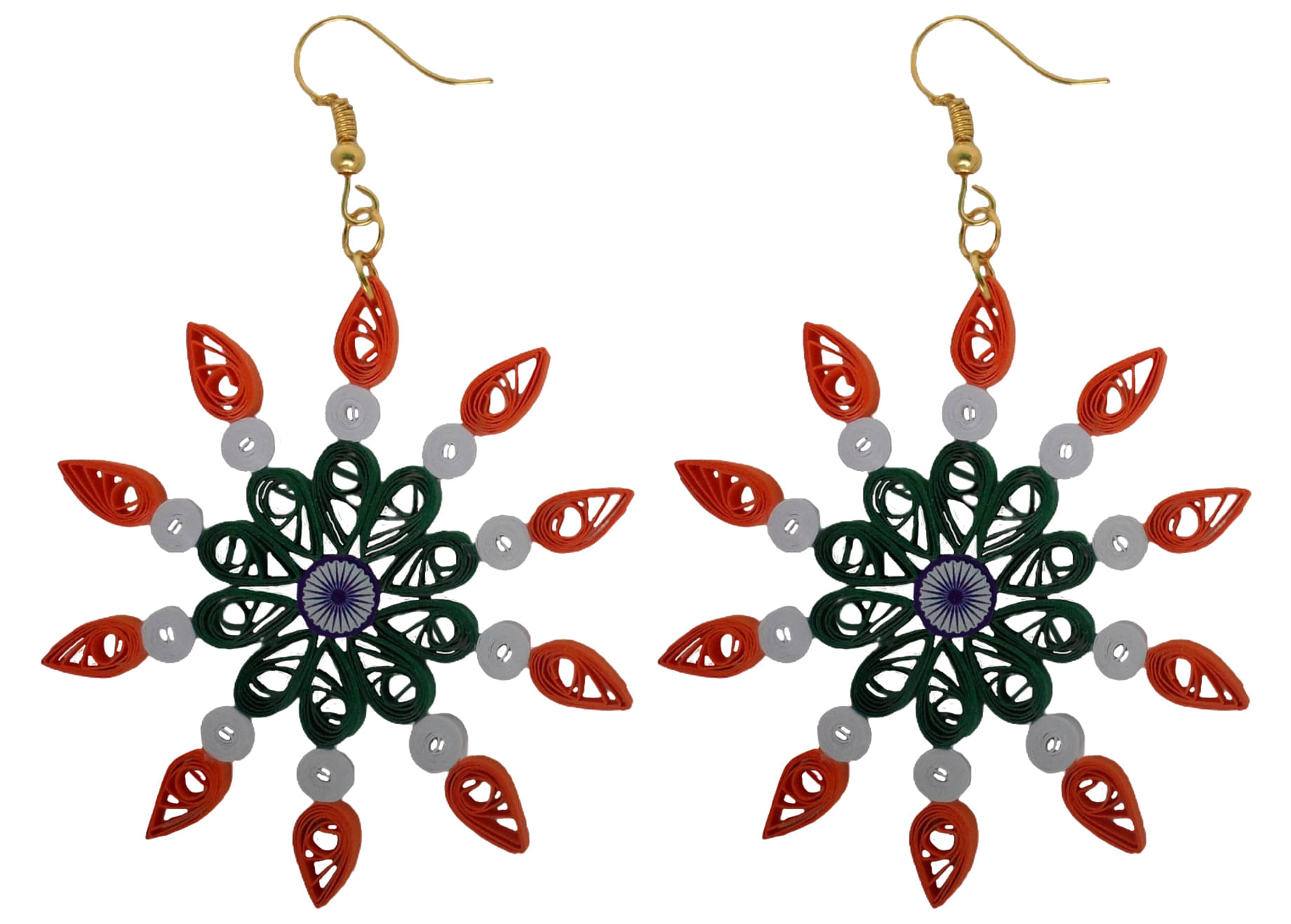     			Designer's Collection Multi Color Drop Earrings ( Pack of 1 )