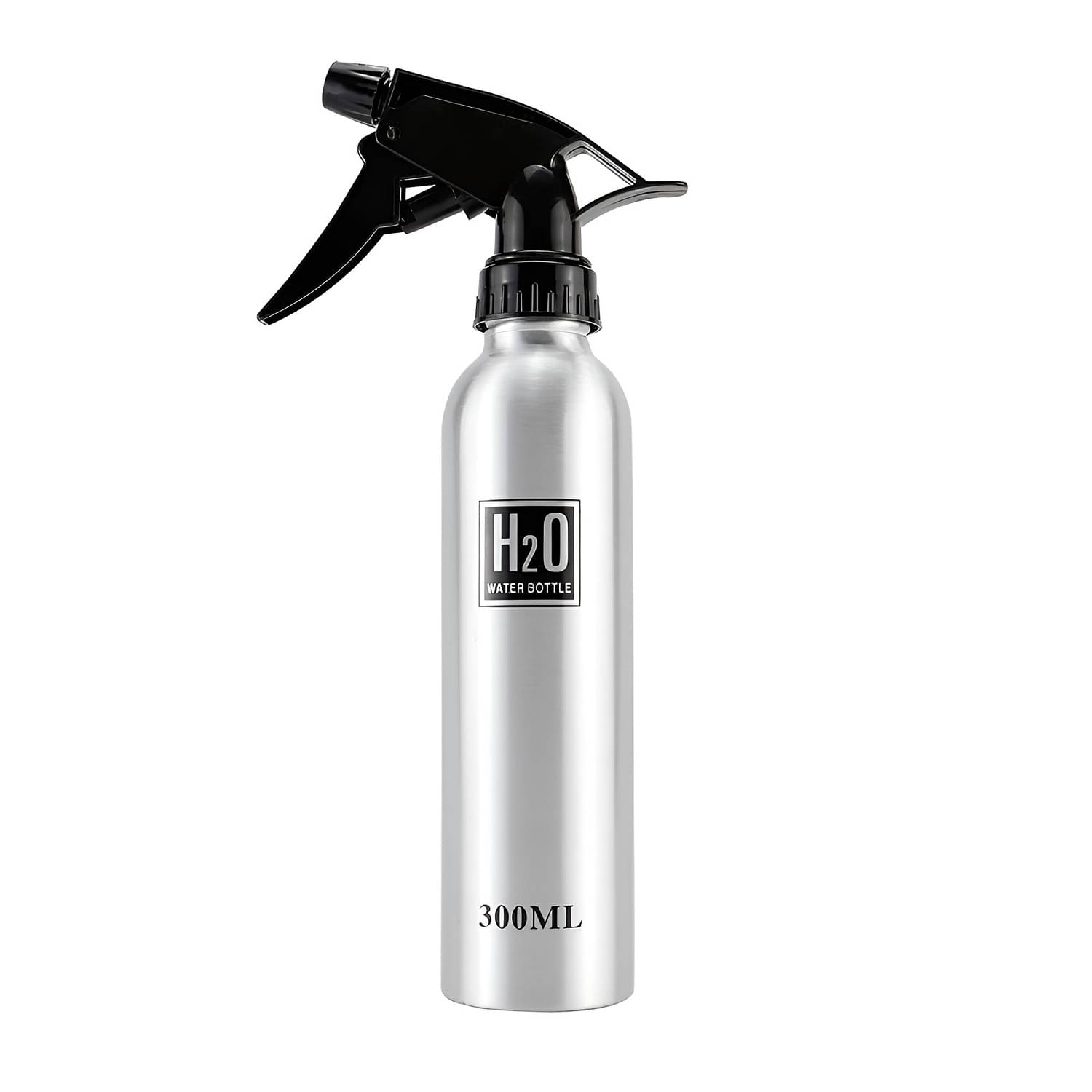     			H2O 300ml Aluminum Refillable Water Spray Bottle for Hair Salon, Barber, Hairdressing, Multipurpose Fine Mist Sprayer