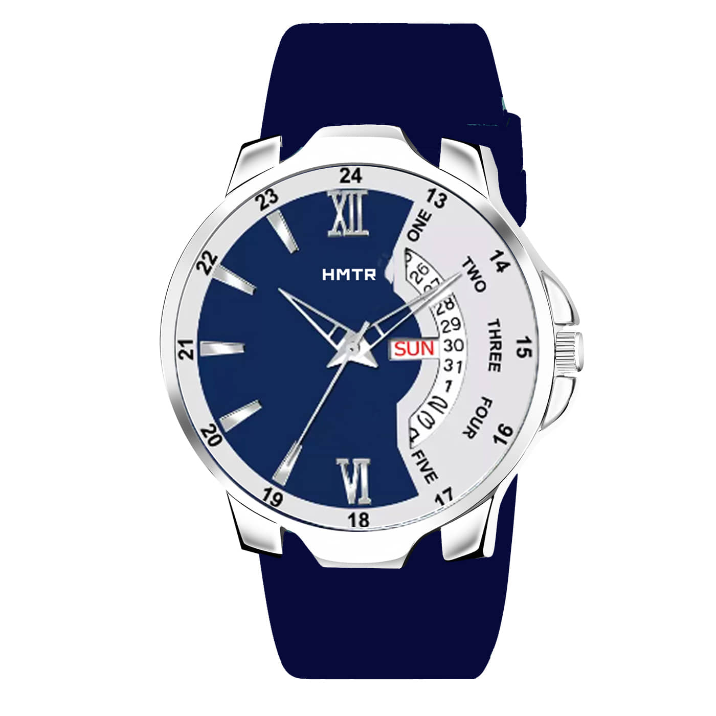 HMTr Blue Silicon Analog Men's Watch