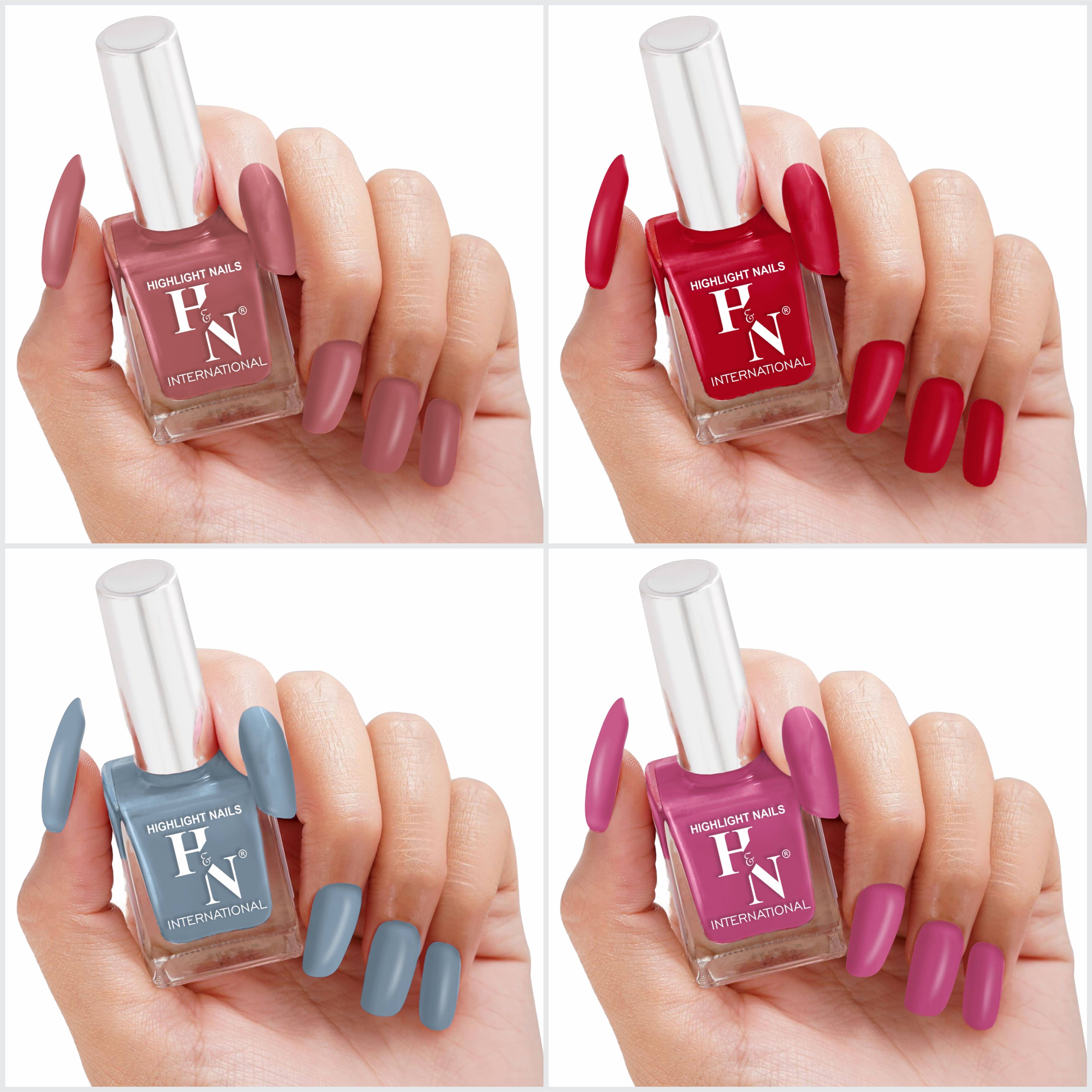     			HighLight Nails Multi Nail Polish 5 ( Pack of 4 )