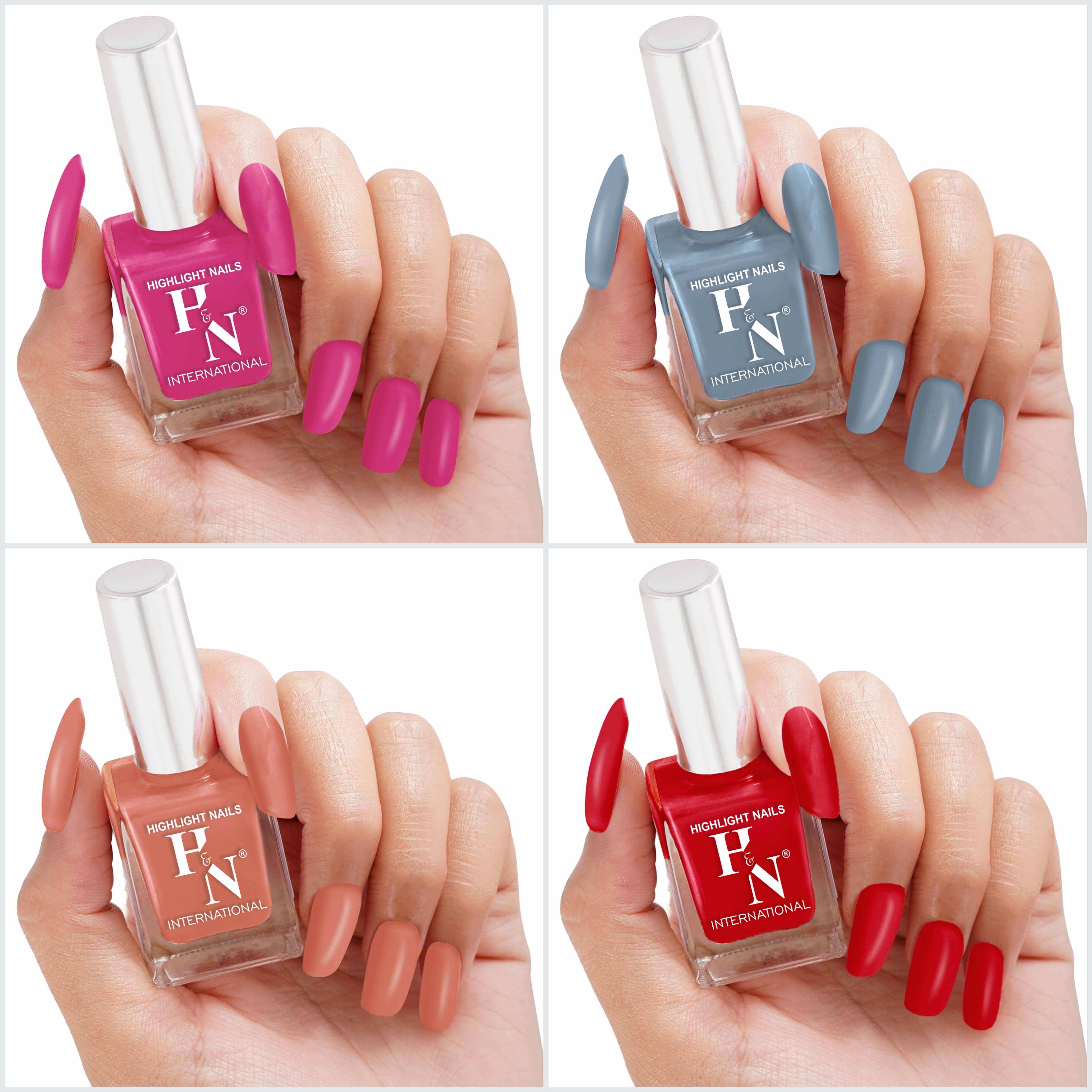     			HighLight Nails Multi Nail Polish 5 ( Pack of 4 )