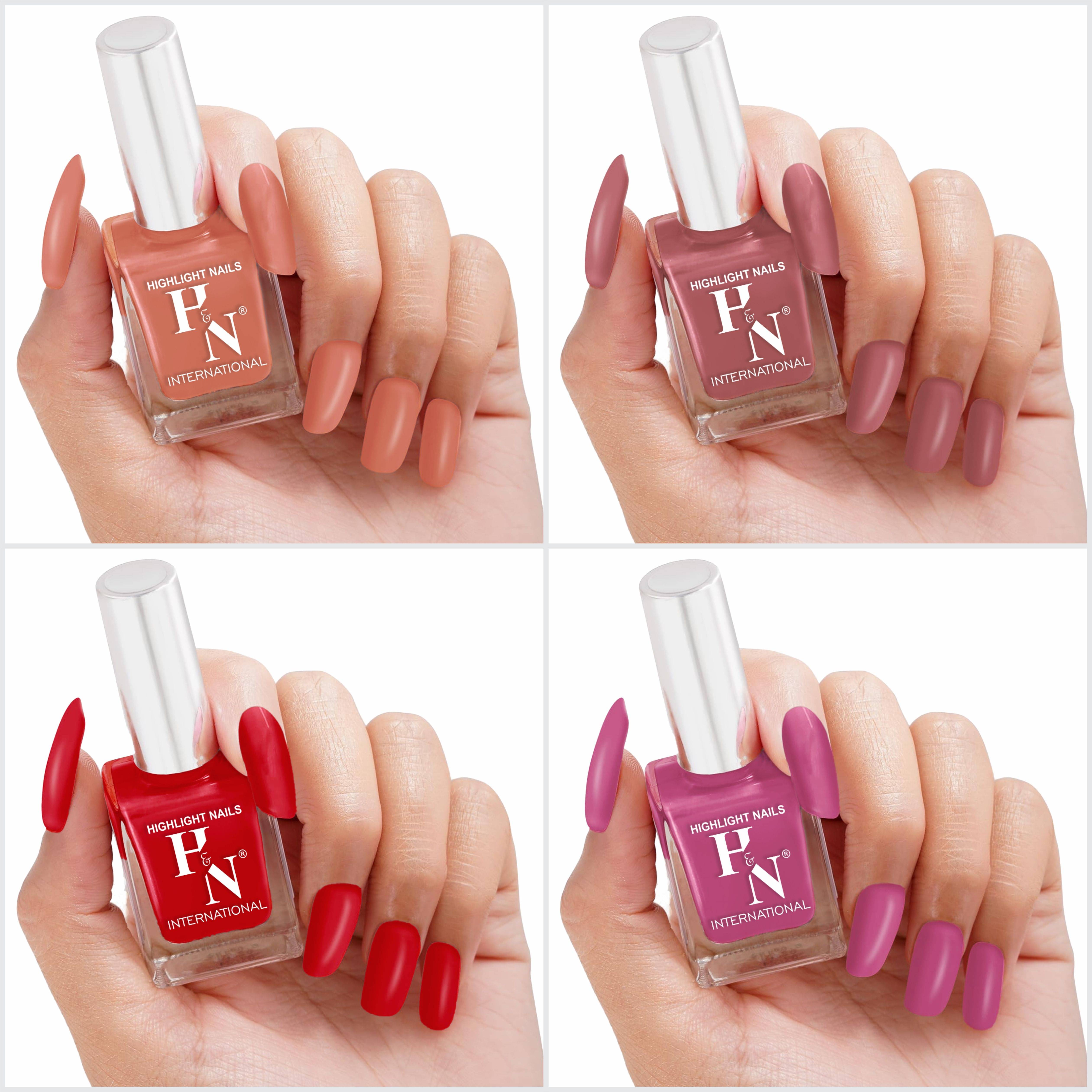     			HighLight Nails Multi Nail Polish 5 ( Pack of 4 )