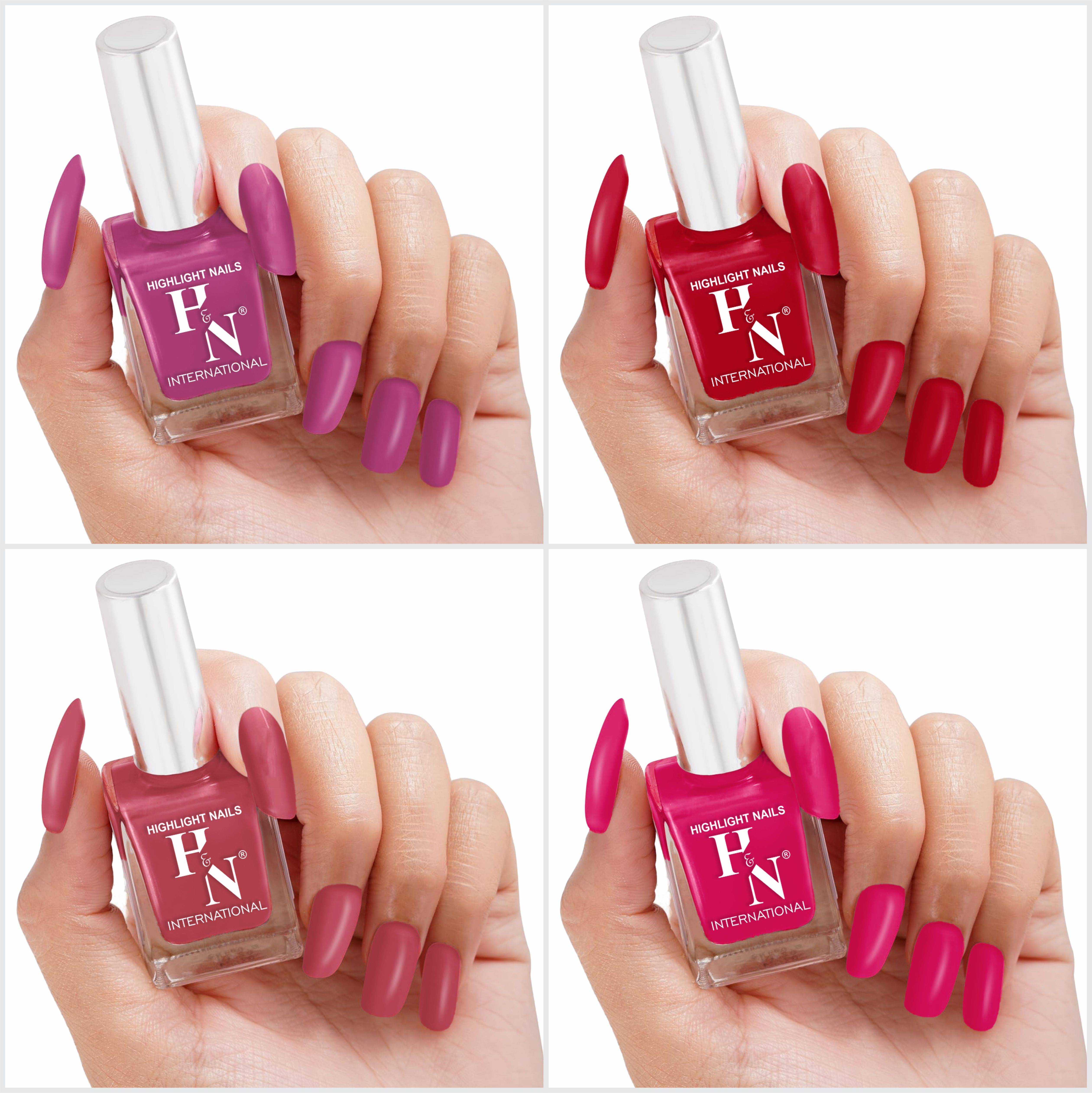     			HighLight Nails Multi Nail Polish 5 ( Pack of 4 )