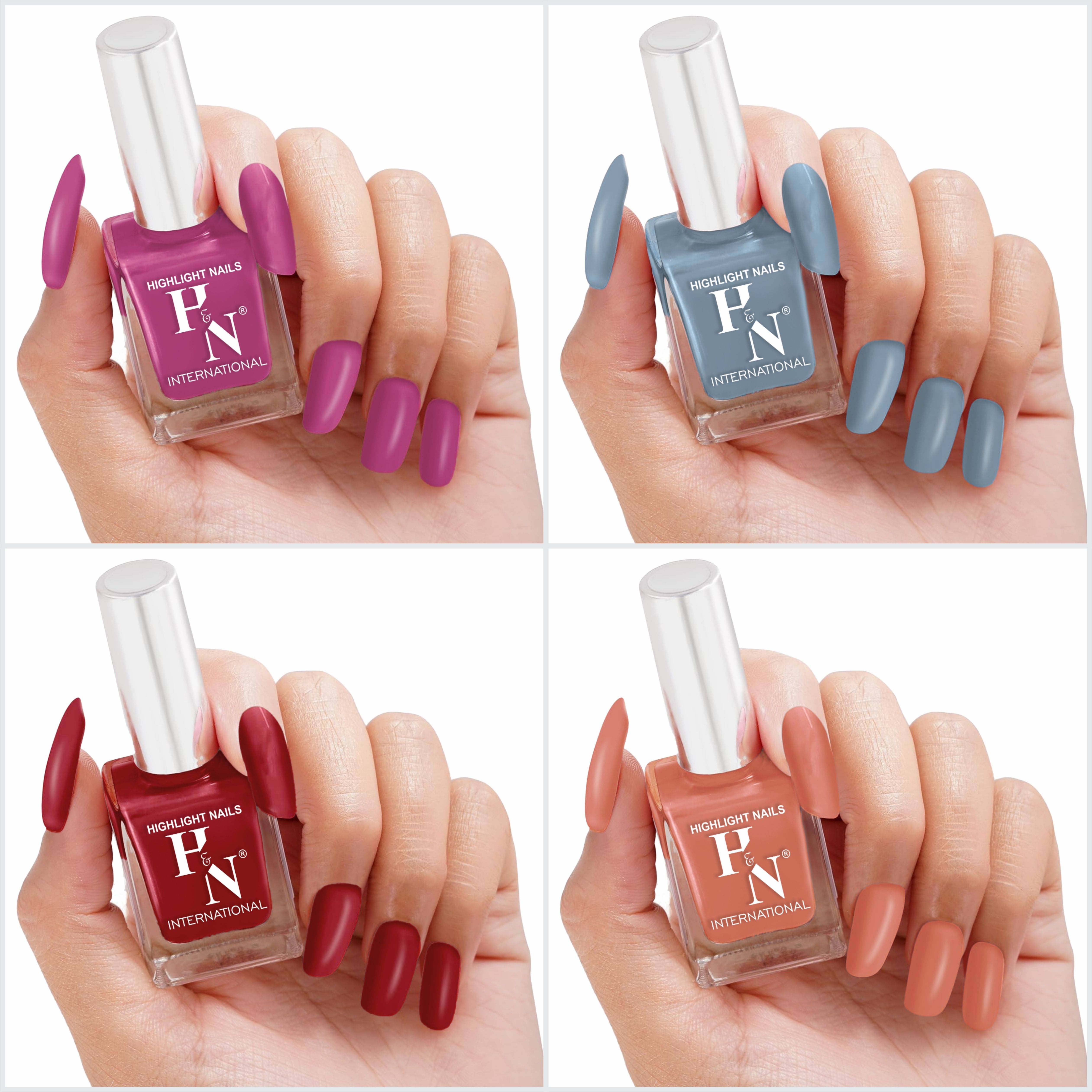     			HighLight Nails Multi Nail Polish 5 ( Pack of 4 )