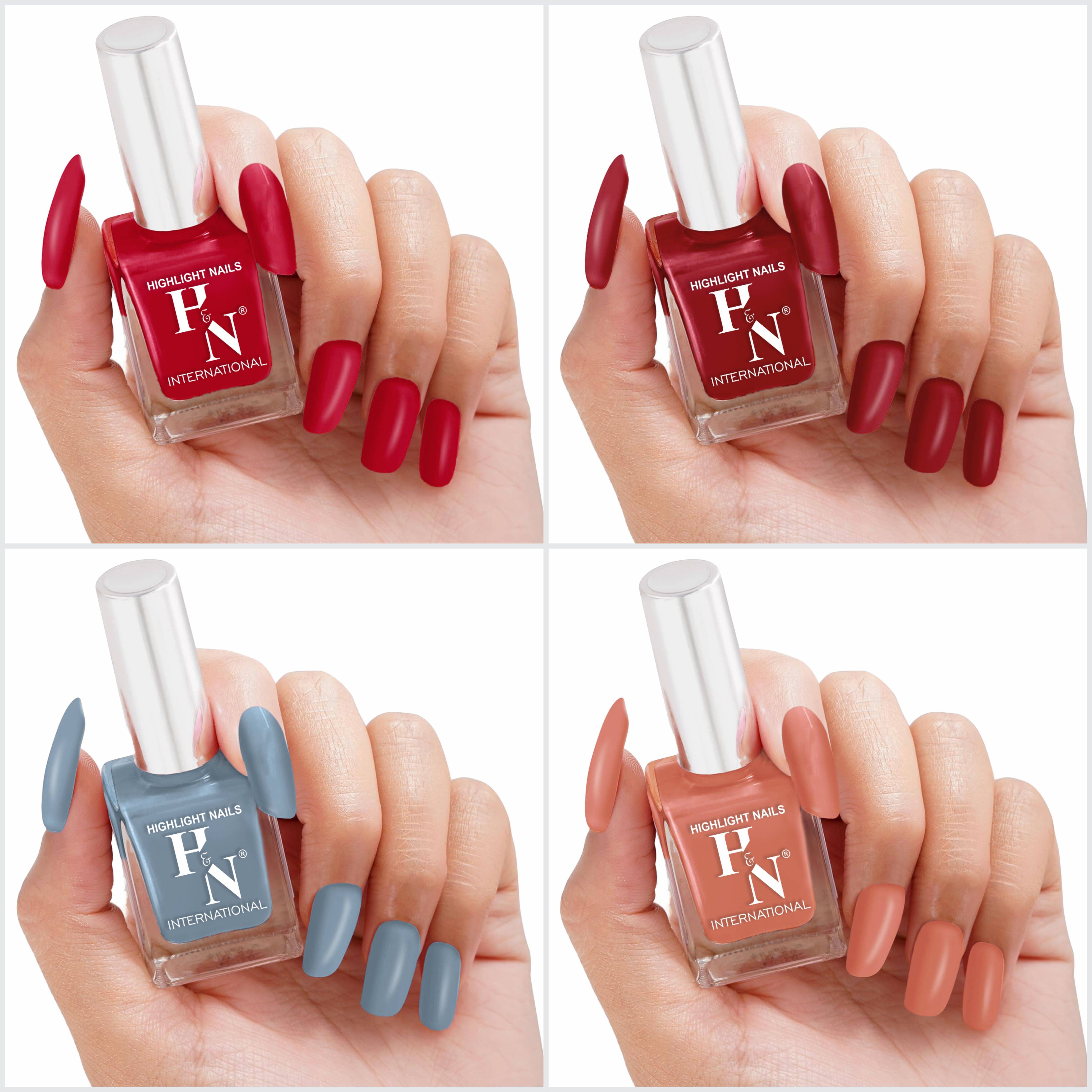     			HighLight Nails Multi Nail Polish 5 ( Pack of 4 )