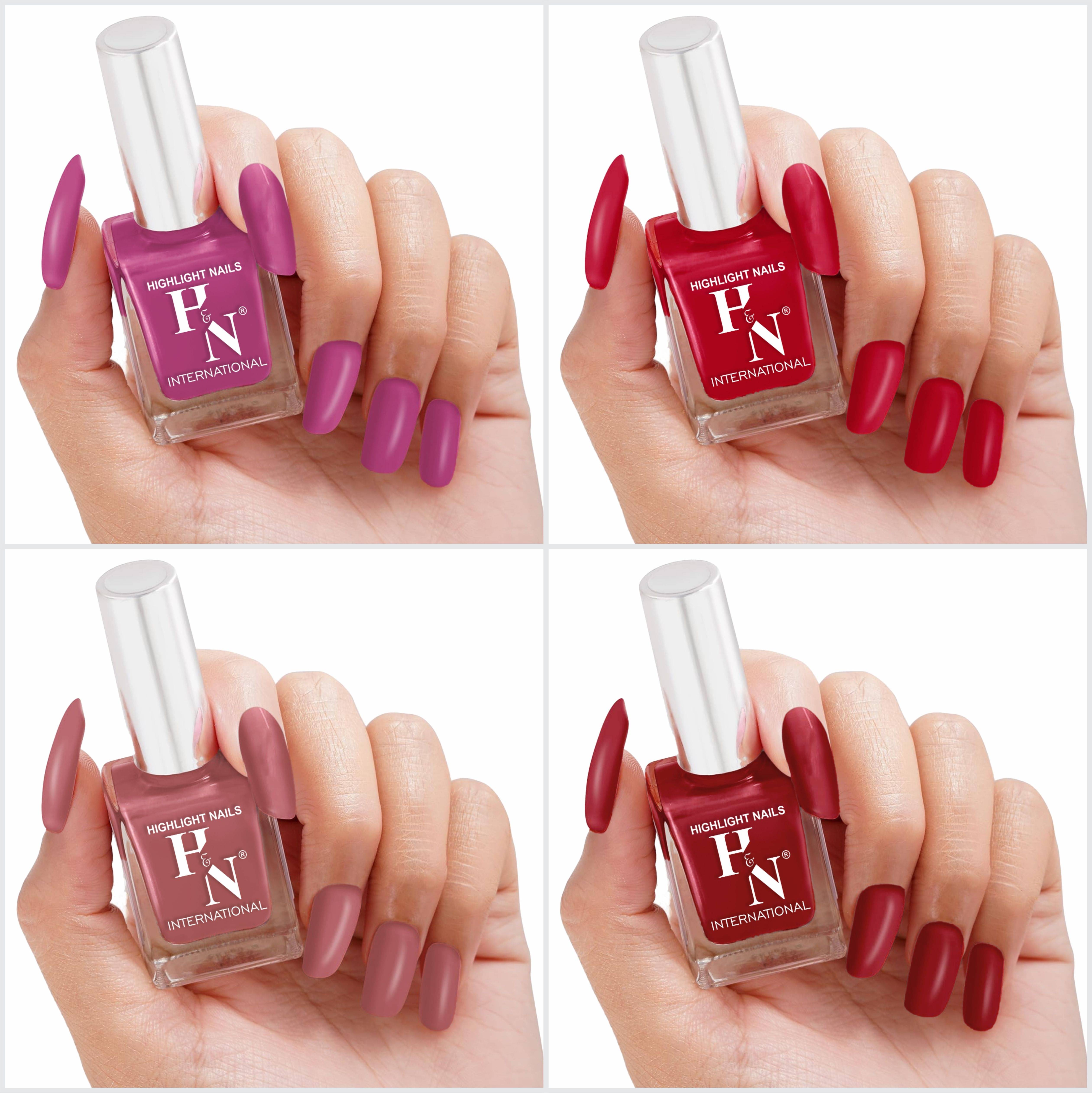     			HighLight Nails Multi Nail Polish 5 ( Pack of 4 )