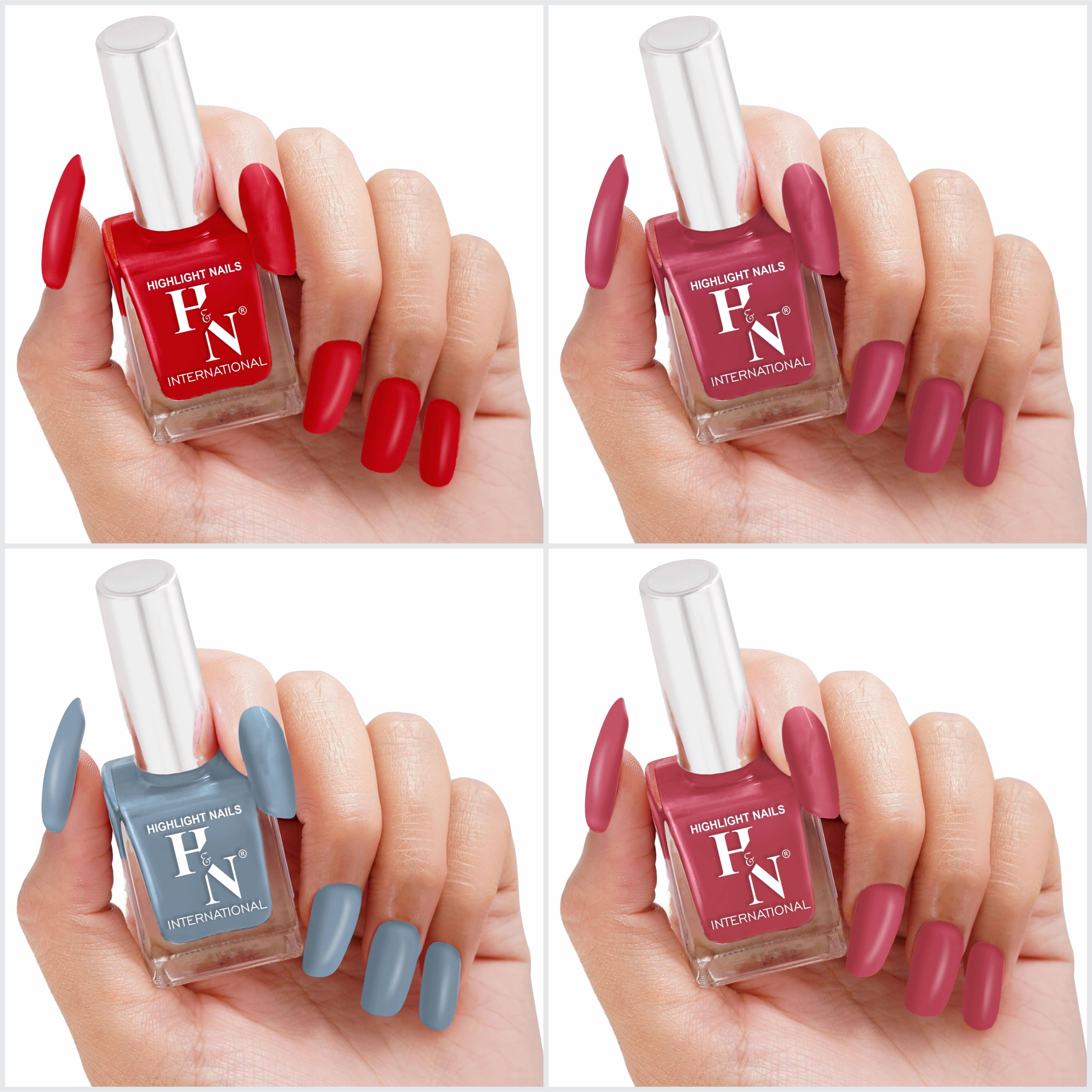     			HighLight Nails Multi Nail Polish 5 ( Pack of 4 )