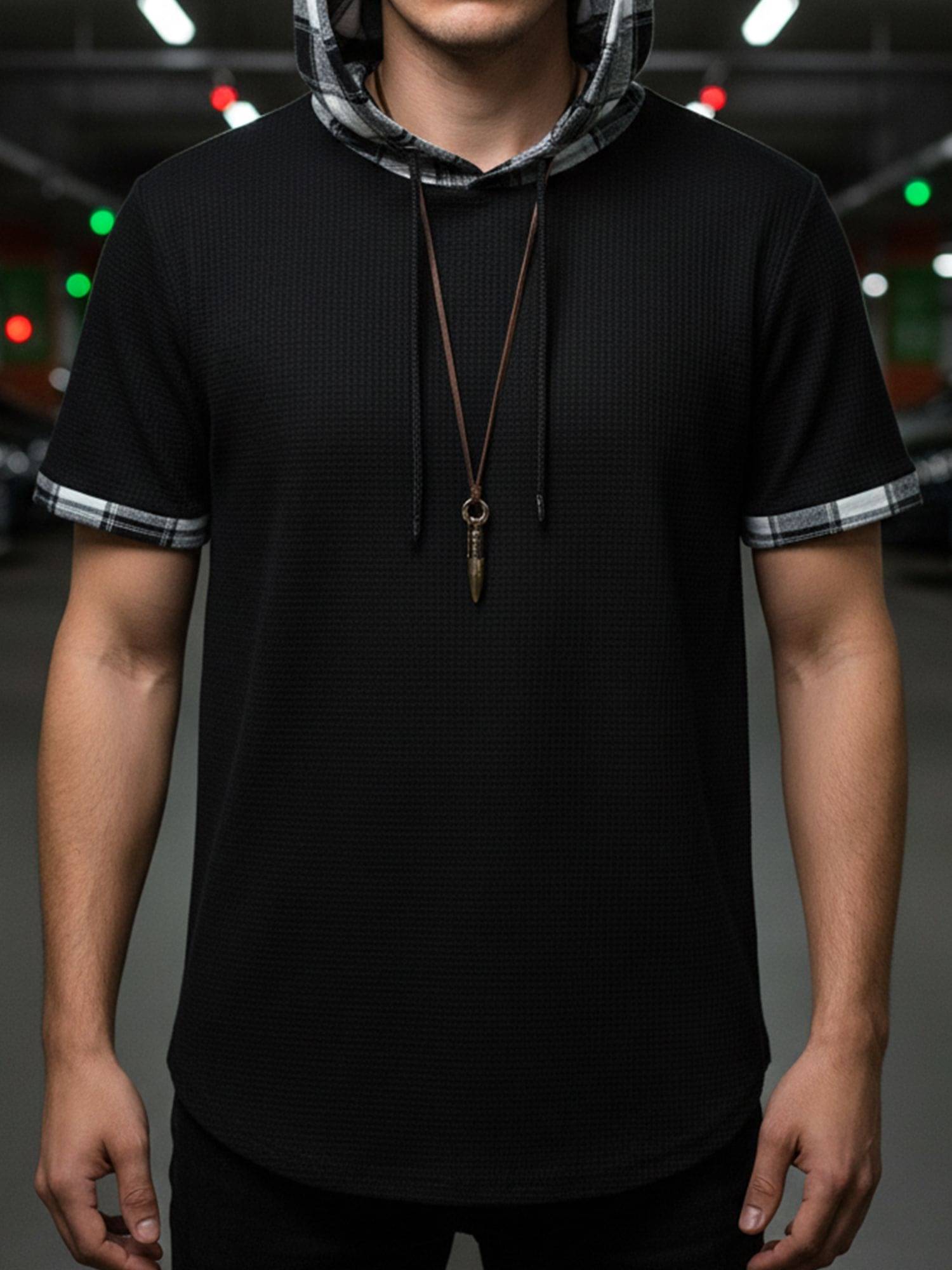 JUMP CUTS Cotton Blend Hooded Men's Sweatshirt - Black ( Pack of 1 )     			JUMP CUTS Cotton Blend Hooded Men's Sweatshirt - Black ( Pack of 1 )