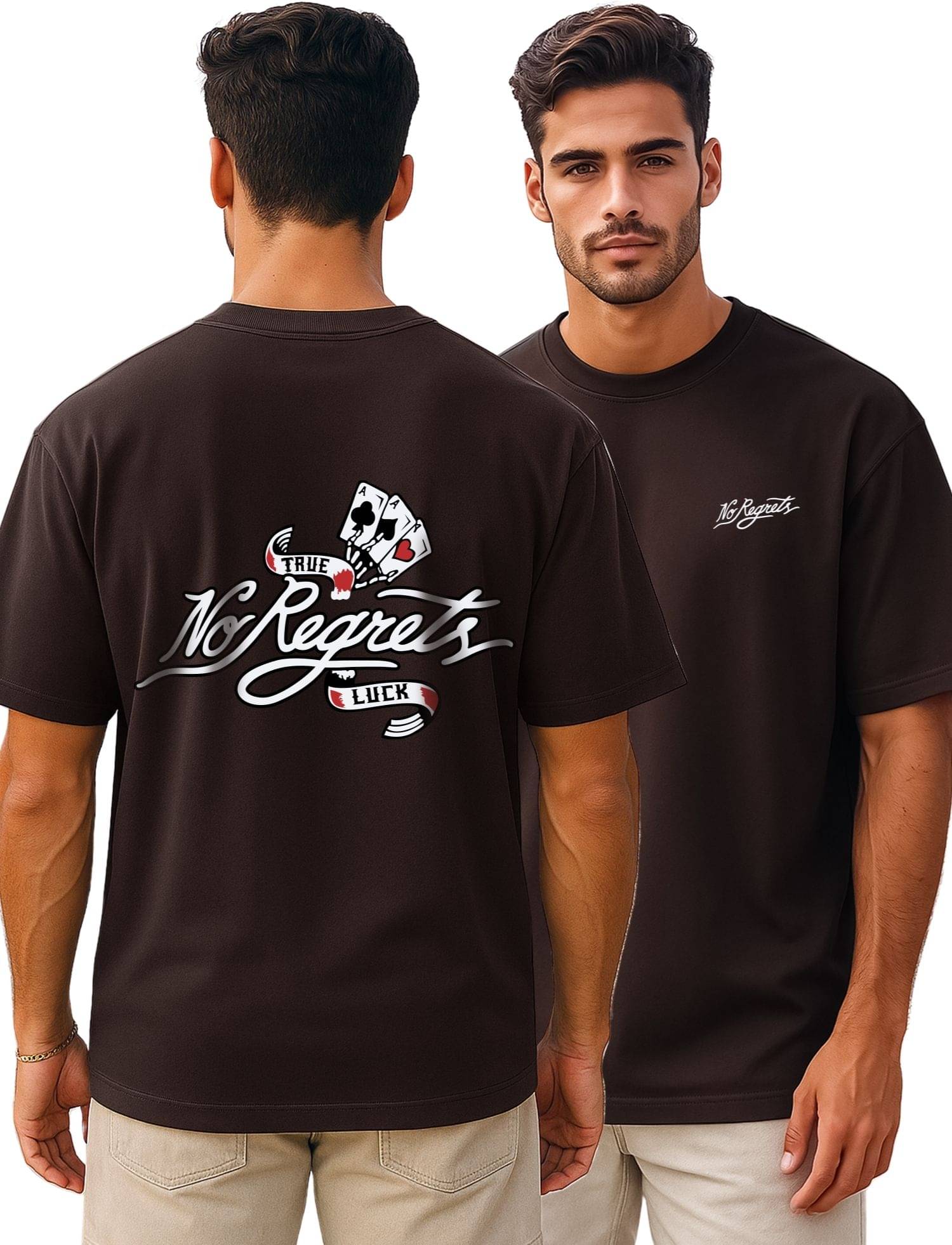     			JUMP CUTS Men Cotton Blend Regular Fit Printed T-Shirt ( White )