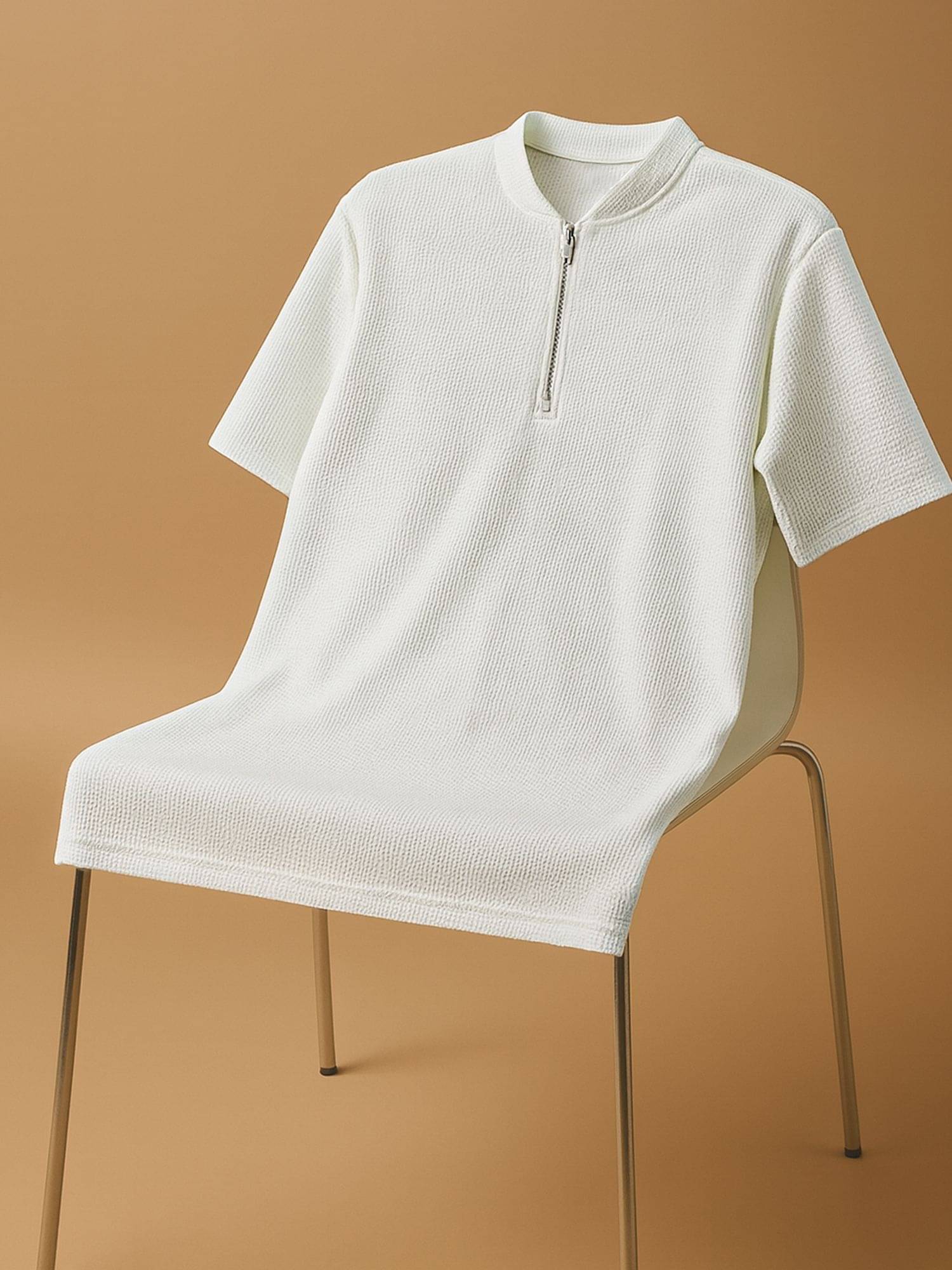     			JUMP CUTS Men Cotton Blend Regular Fit Printed T-Shirt ( Beige )