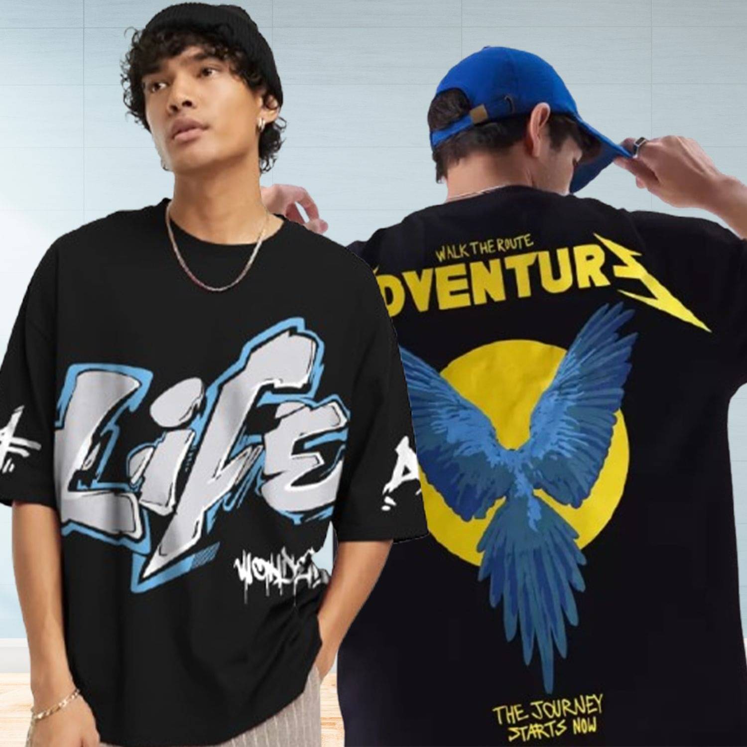 JUMP CUTS Men Cotton Blend Regular Fit Colorblock T-Shirt ( Black )     			JUMP CUTS Men Cotton Blend Regular Fit Colorblock T-Shirt ( Black )