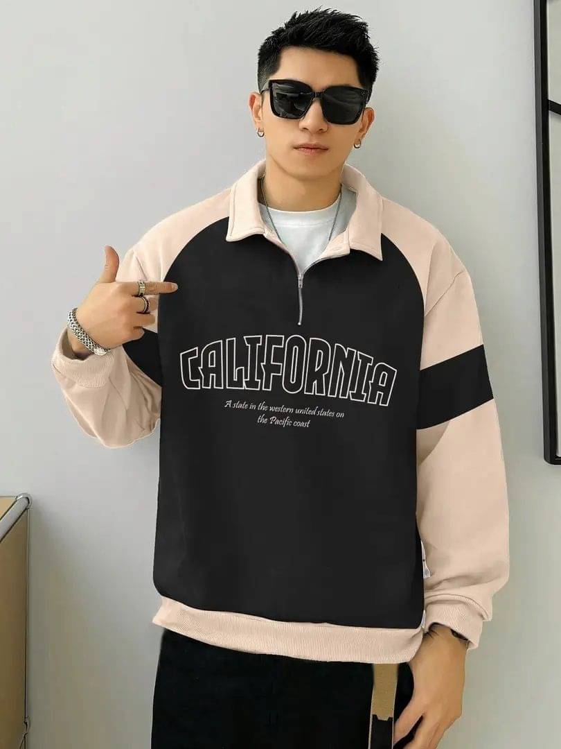     			JUMP CUTS Men Cotton Blend Regular Fit Printed Polo T Shirt ( Black )