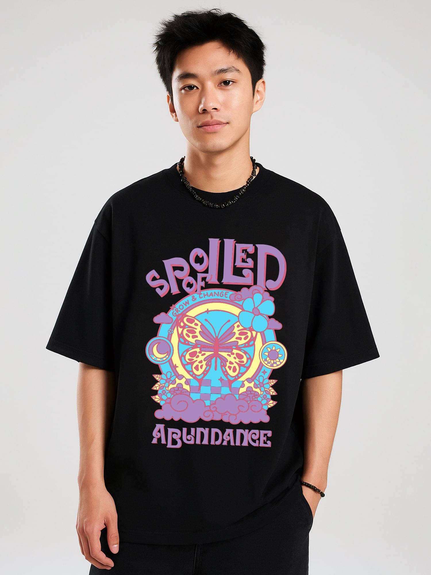     			JUMP CUTS Men Polyester Slim Fit Self Design T-Shirt ( Pink )