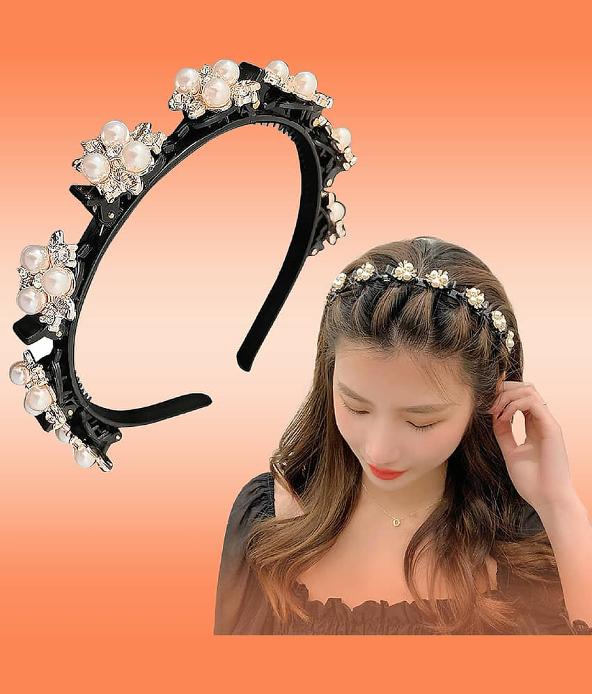 LYKAA Black Hair Band ( Pack of 1 ) - Jewellery Sets | Buy online on ZillyBuy