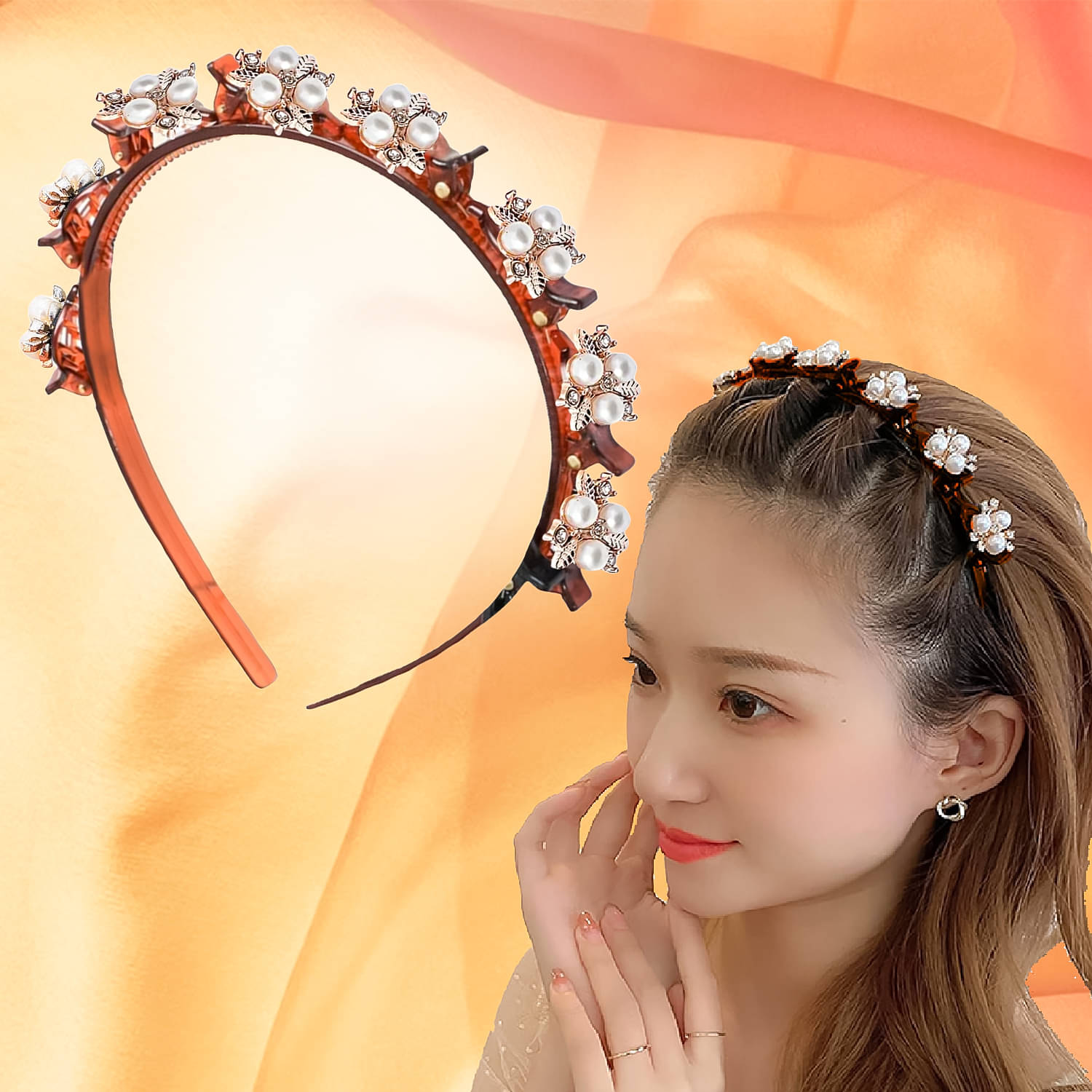     			LYKAA Brown Hair Band ( Pack of 1 )