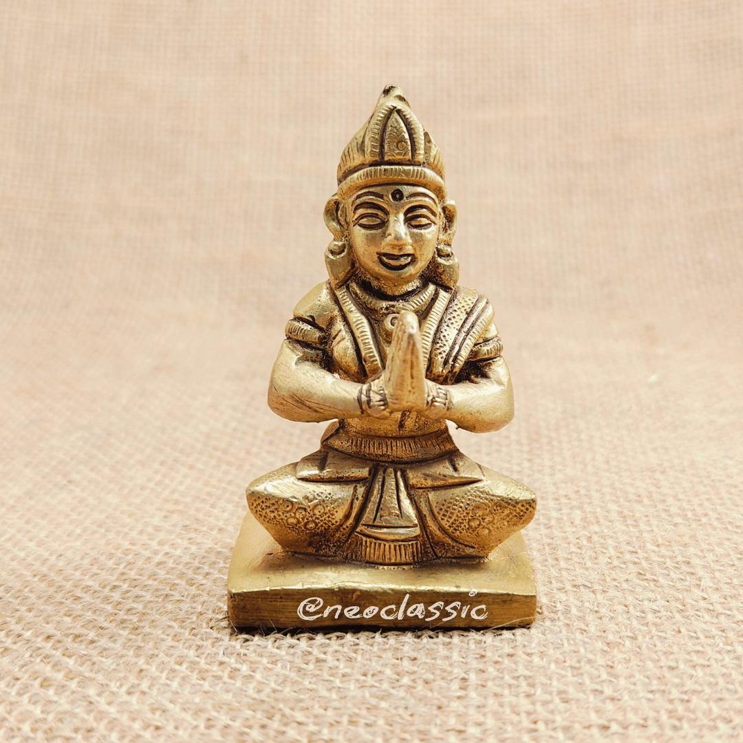 Neo  Classic Brass Goddess Gauri Idol ( 7.5 cm )     			Neo  Classic Brass Goddess Gauri Idol ( 7.5 cm )