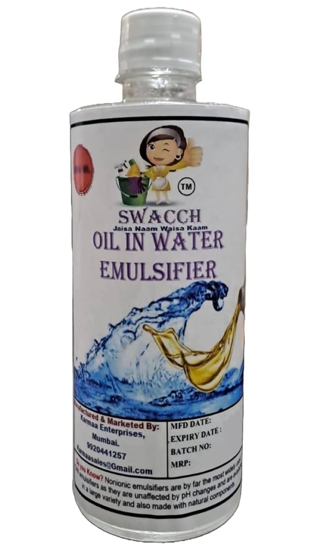     			Oil in Water Emulsifier (500ml)