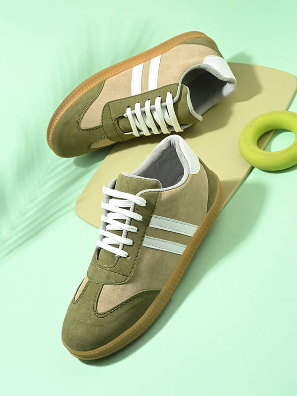 PLANET WALK Olive Women's Sneakers     			PLANET WALK Olive Women's Sneakers