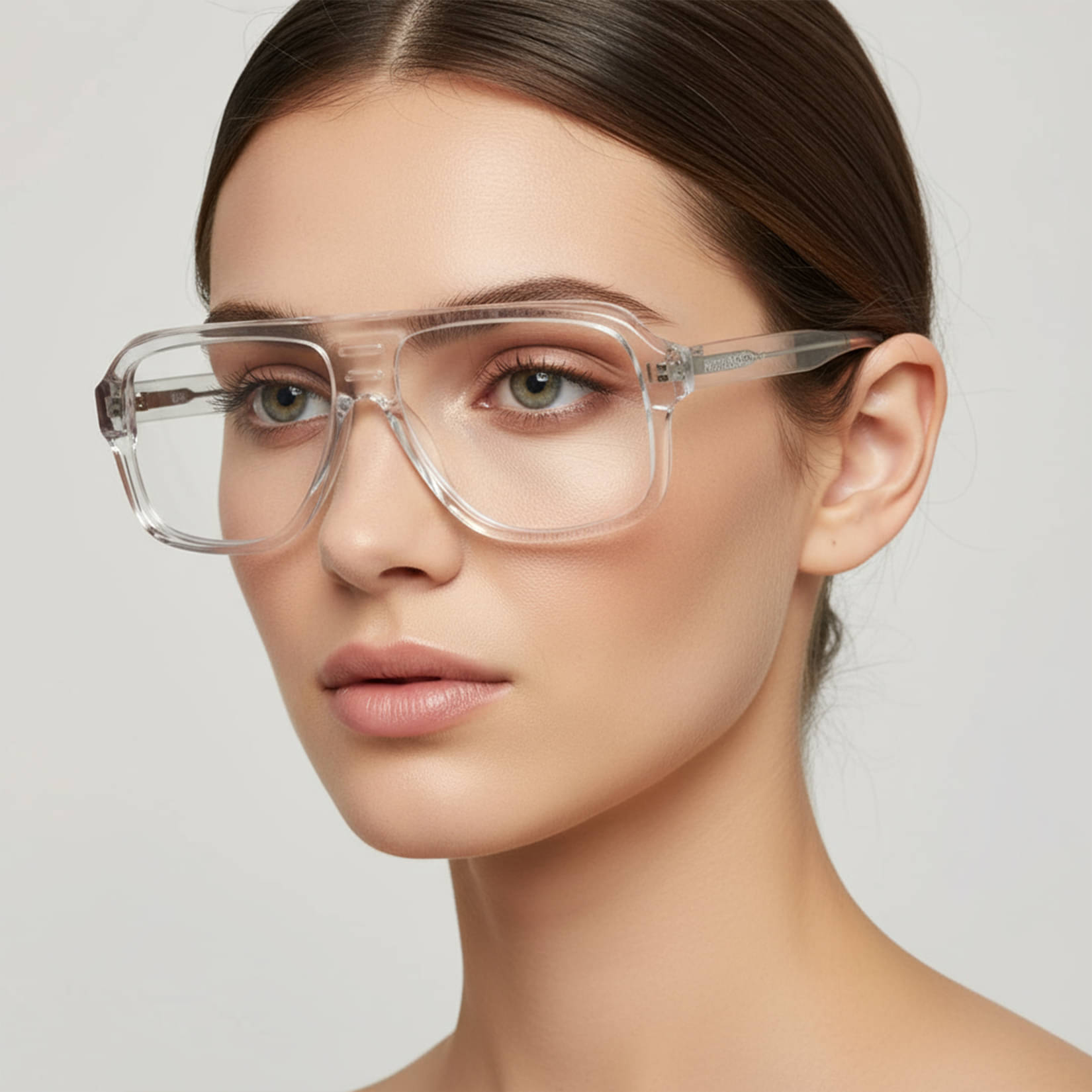Peter Jones White Pilot Eyeglass Frame ( Pack of 1 )     			Peter Jones White Pilot Eyeglass Frame ( Pack of 1 )