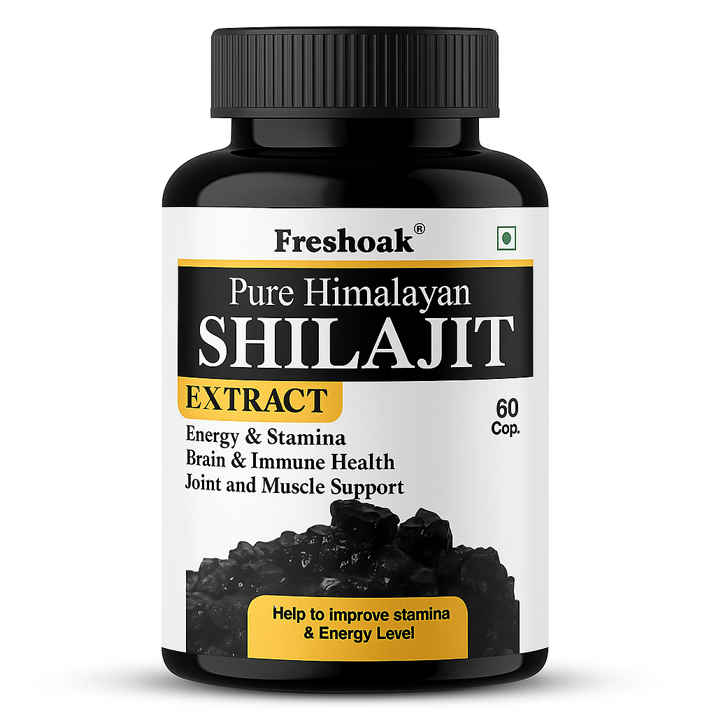     			Pure Natural & Herbal Shilajit Gold Capsules - 60 Capsules, 500MG - Natural Energy Booster