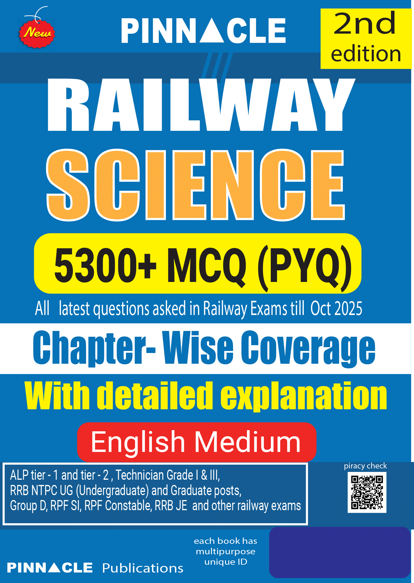 Railway Science book 2026 | 5300+ MCQ PYQ | Covers All Railway Exams | Chapterwise | Detailed Explanations | English Medium | 2nd Edition Railway Science book 2026 | 5300+ MCQ PYQ | Covers All Railway Exams | Chapterwise | Detailed Explanations | English Medium | 2nd Edition