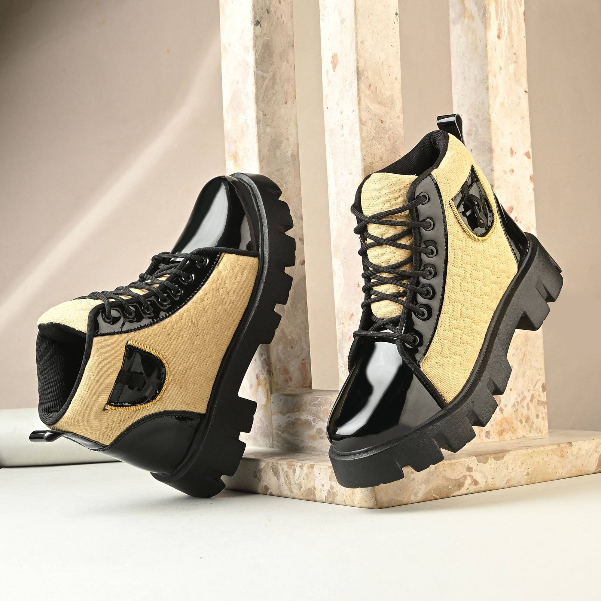 Rising Wolf Beige Men's Casual Boots Rising Wolf Beige Men's Casual Boots