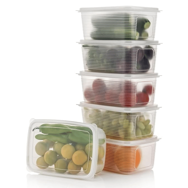 SWASTIK ENTERPRISE Container1800ml 6pcs Plastic Transparent Food Container ( Set of 6 ) SWASTIK ENTERPRISE Container1800ml 6pcs Plastic Transparent Food Container ( Set of 6 )
