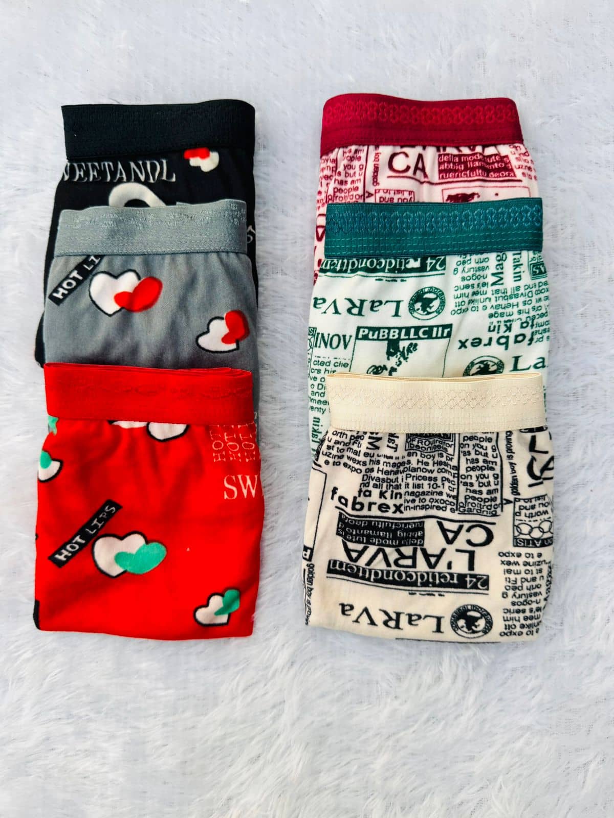 The Tusht Cotton Blend Hipster ( Multi Color , Pack of 6 )