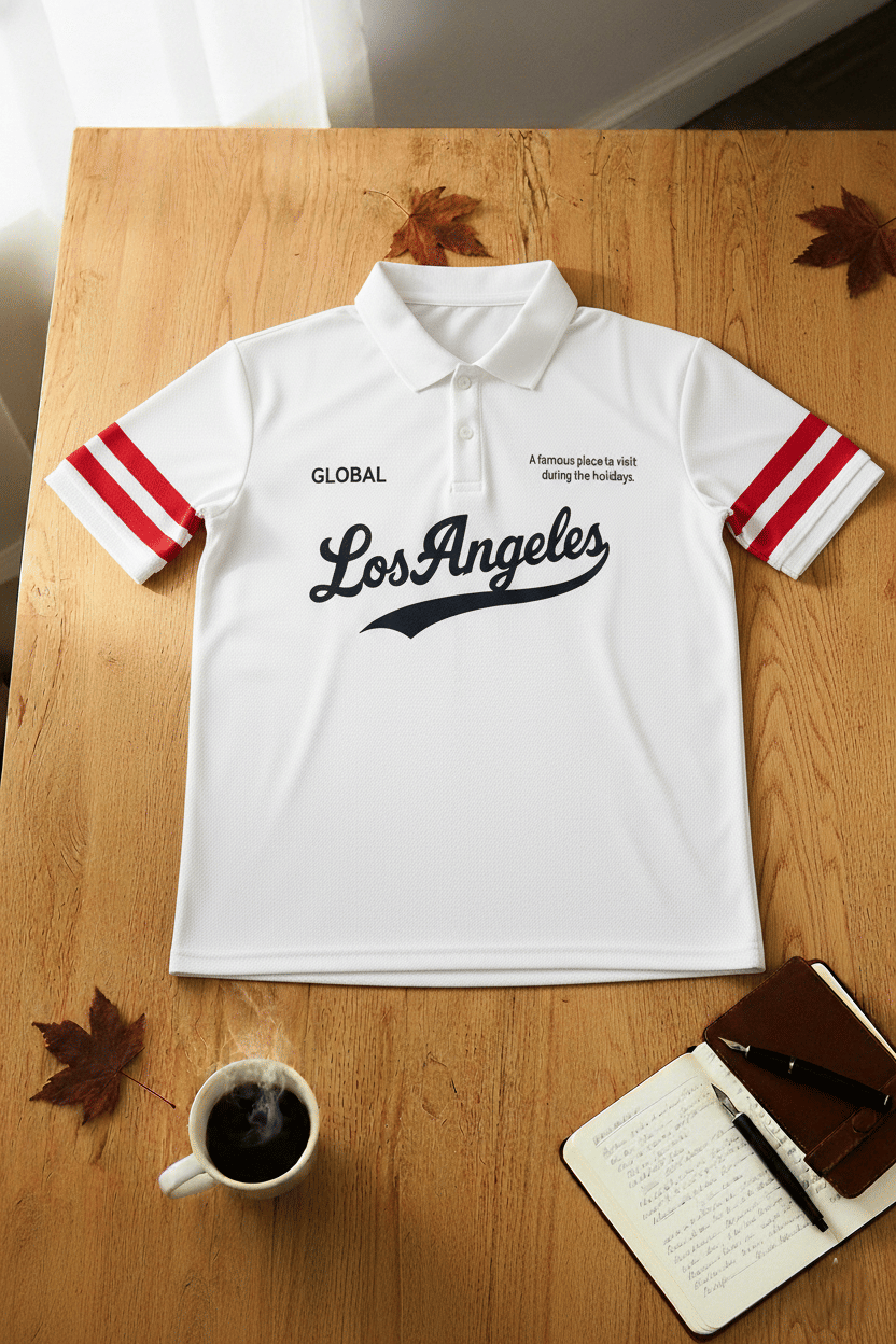     			Try This Men Cotton Blend Regular Fit Colorblock Polo T Shirt ( White )