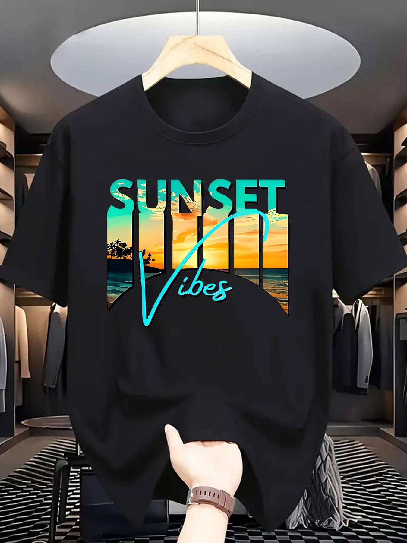 WILD ELEPHANT Men Polyester Regular Fit Printed T-Shirt ( Black )     			WILD ELEPHANT Men Polyester Regular Fit Printed T-Shirt ( Black )