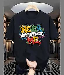 WILD ELEPHANT Men Polyester Regular Fit Printed T-Shirt ( Black )
