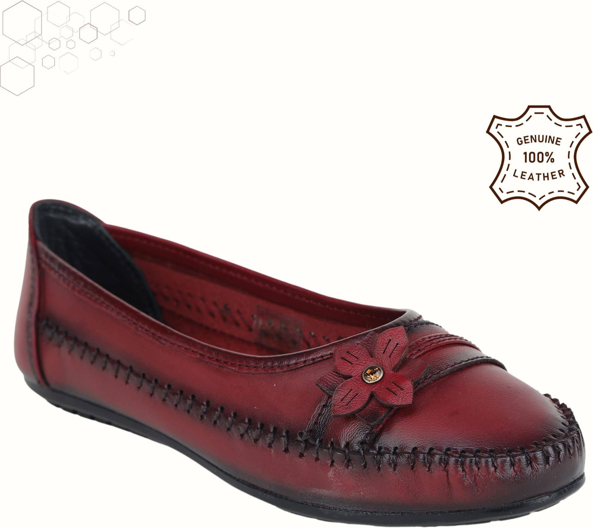     			Zoom Shoes Red Women's Casual Ballerinas