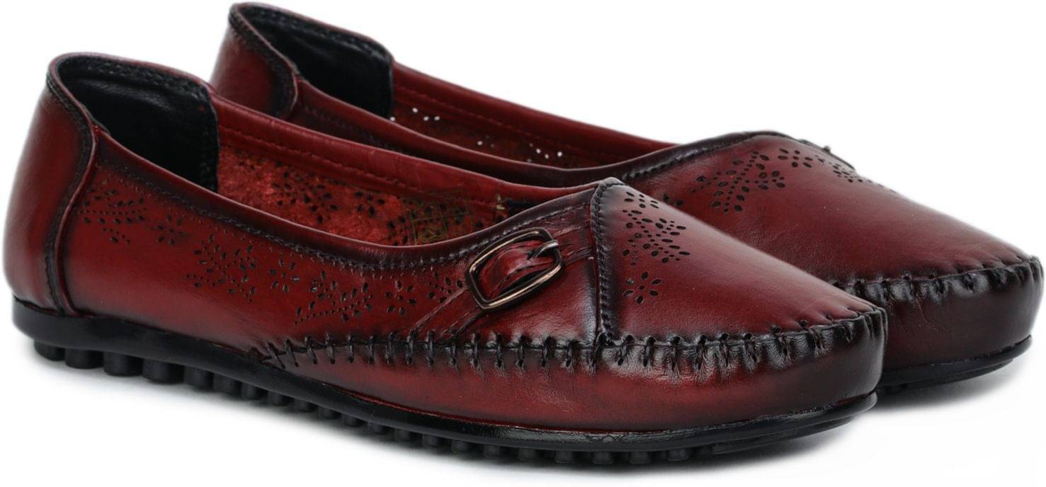     			Zoom Shoes Red Women's Casual Ballerinas