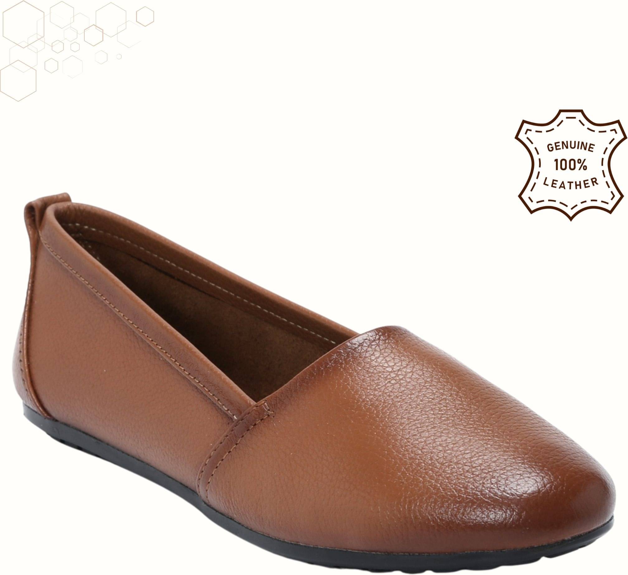     			Zoom Shoes Tan Women's Casual Ballerinas