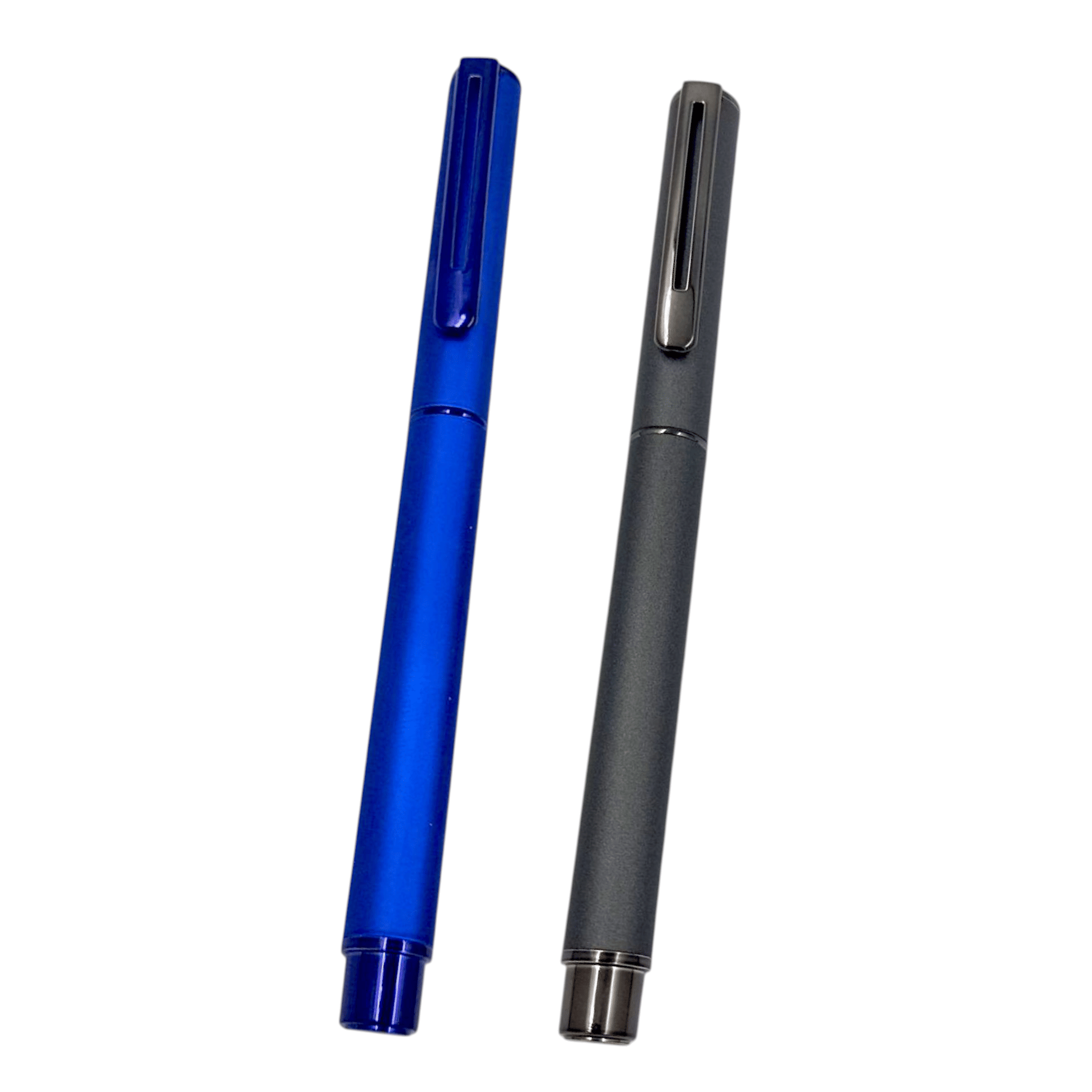 auteur Grey & Blue Velvet Finish Metal Roller Ball Pens Luxury Executive Pen Set for Professionals 0.5mm Fine Tip Refillable Premium Gift Pen for Corporate & Personal Use (Pack Of 2, Blue Ink)     			auteur Grey & Blue Velvet Finish Metal Roller Ball Pens Luxury Executive Pen Set for Professionals 0.5mm Fine Tip Refillable Premium Gift Pen for Corporate & Personal Use (Pack Of 2, Blue Ink)