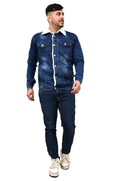 hibok Cotton Blend Men's Denim Jacket - Blue ( Pack of 1 ) hibok Cotton Blend Men's Denim Jacket - Blue ( Pack of 1 )
