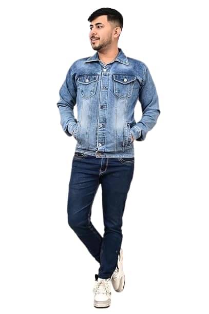 hibok Cotton Blend Men's Denim Jacket - Green ( Pack of 1 ) hibok Cotton Blend Men's Denim Jacket - Green ( Pack of 1 )