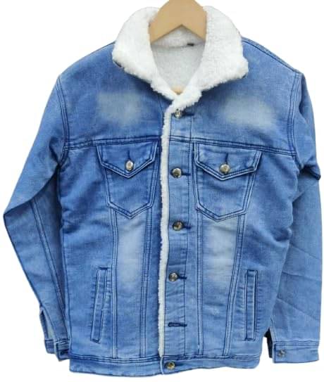 hibok Cotton Blend Men's Denim Jacket - Light Blue ( Pack of 1 )     			hibok Cotton Blend Men's Denim Jacket - Light Blue ( Pack of 1 )