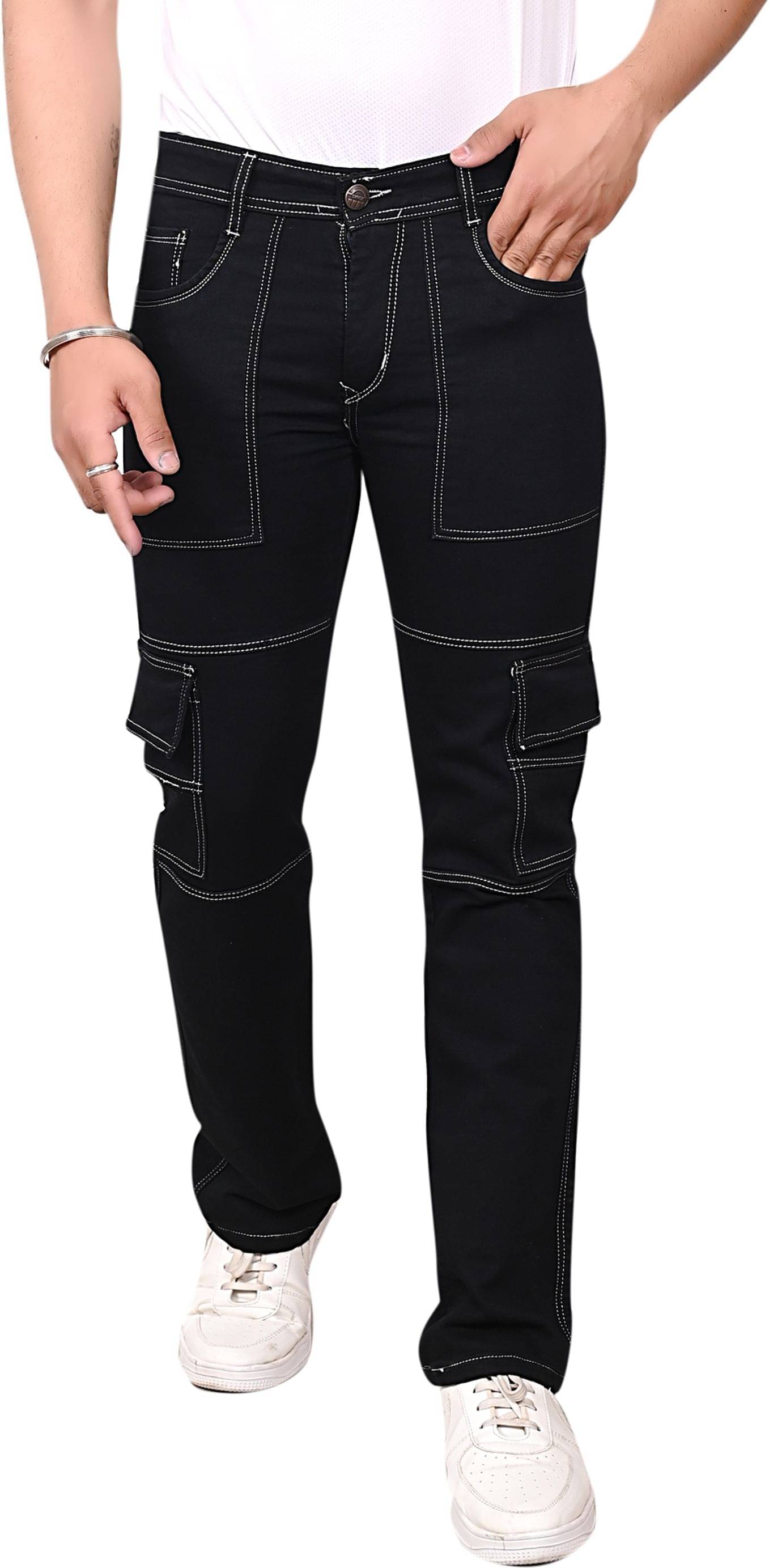    			hibok Regular Fit Bootcut Men's Jeans - Black ( Pack of 1 )