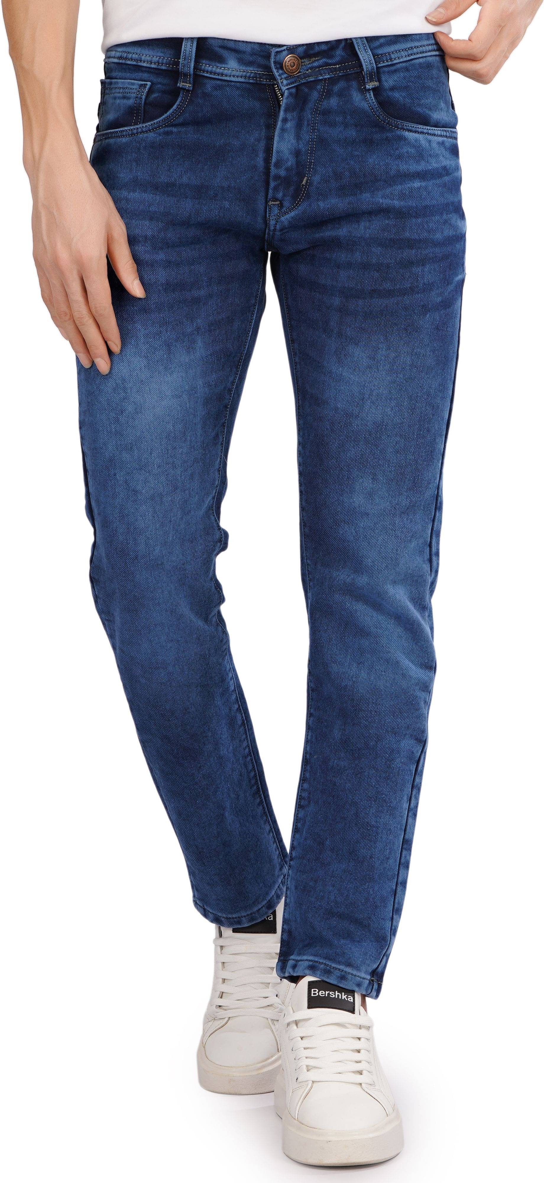 hibok Regular Fit Bootcut Men's Jeans - Blue ( Pack of 1 )     			hibok Regular Fit Bootcut Men's Jeans - Blue ( Pack of 1 )