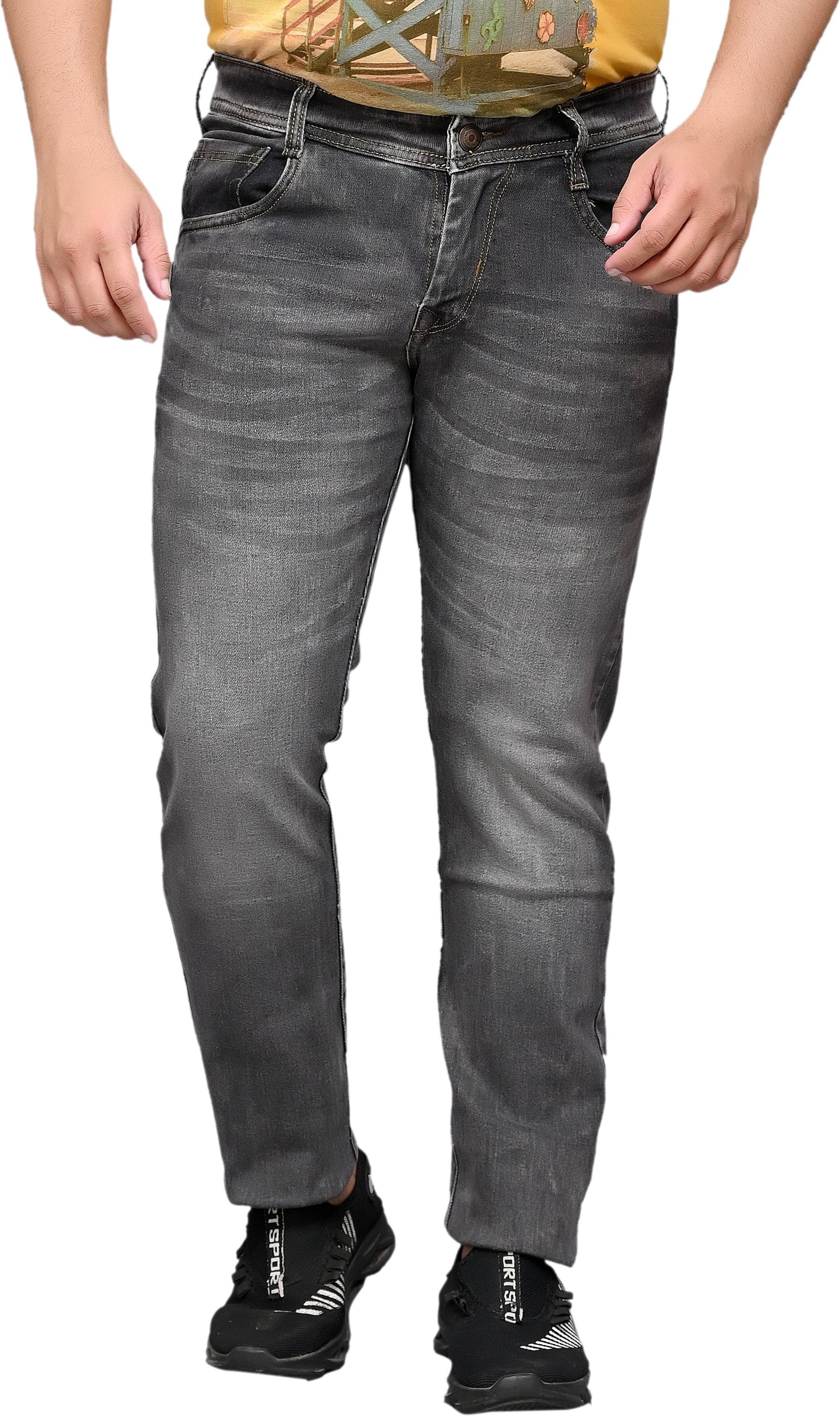 hibok Regular Fit Bootcut Men's Jeans - Grey ( Pack of 1 )     			hibok Regular Fit Bootcut Men's Jeans - Grey ( Pack of 1 )