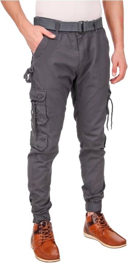     			hibok Slim Men's Cargos - Grey ( Pack of 1 )