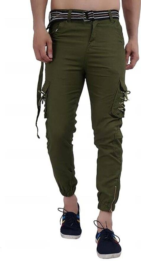     			hibok Slim Men's Cargos - Green ( Pack of 1 )